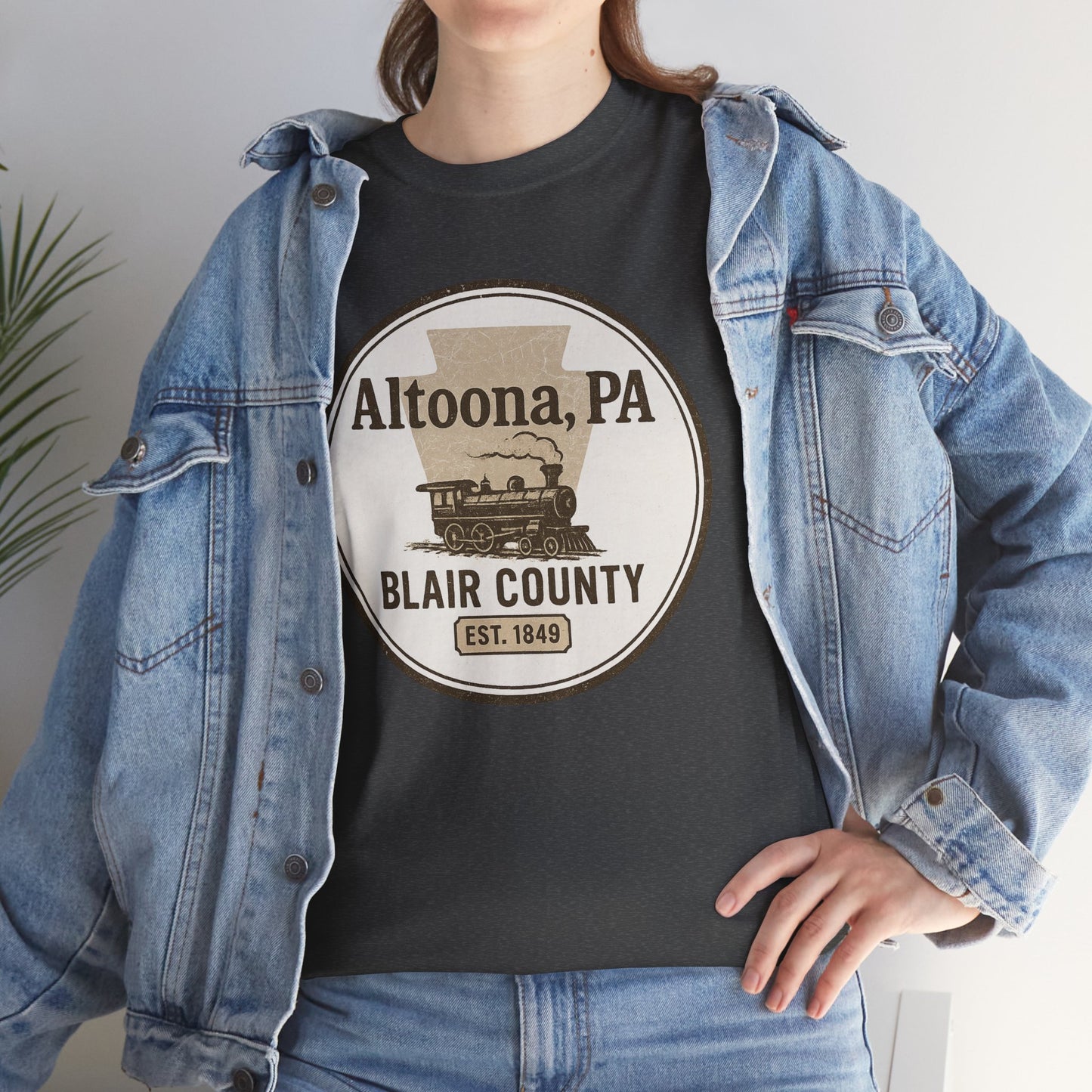 Altoona PA Vintage T-Shirt with Train Design