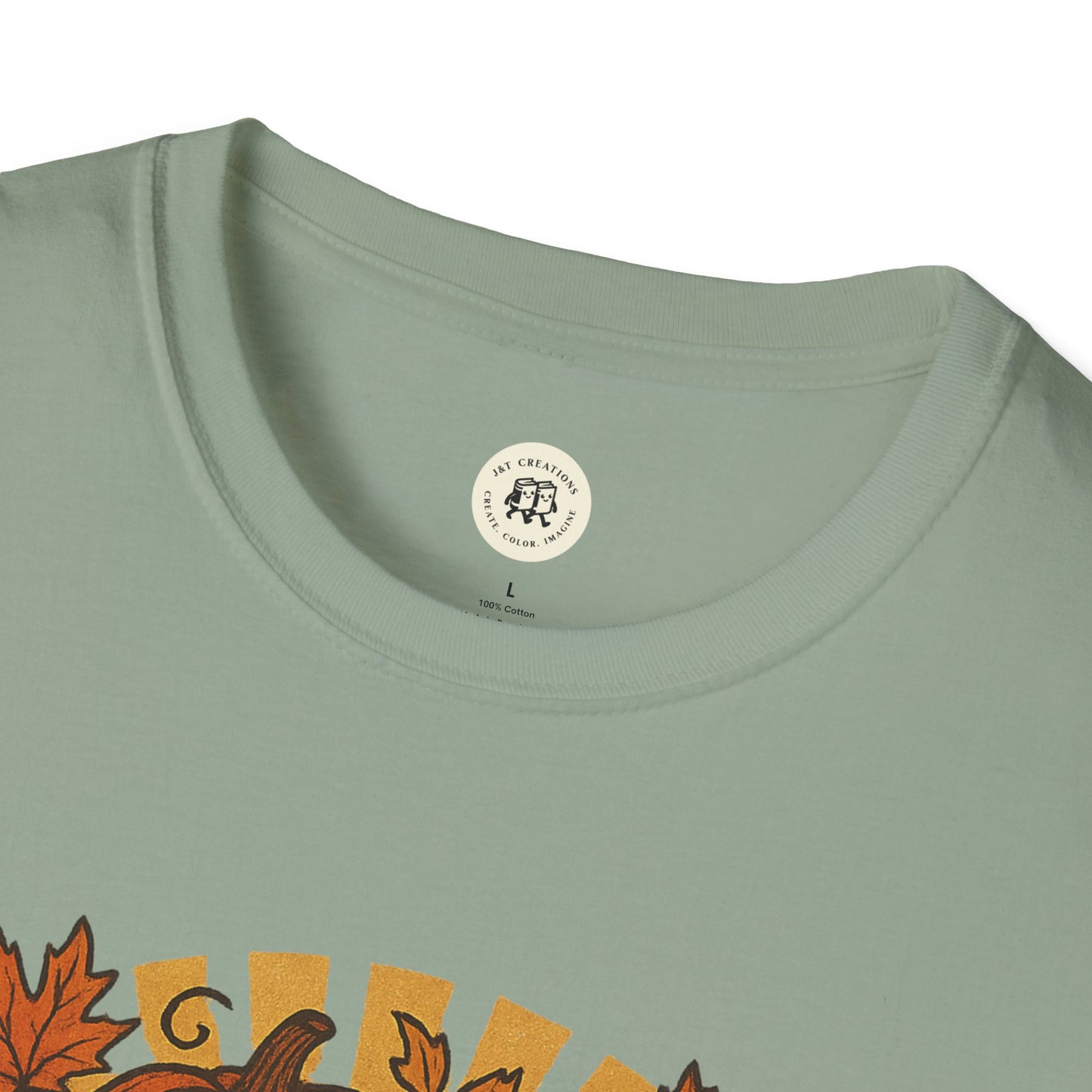 Happy Halloween T-Shirt with Pumpkin Design