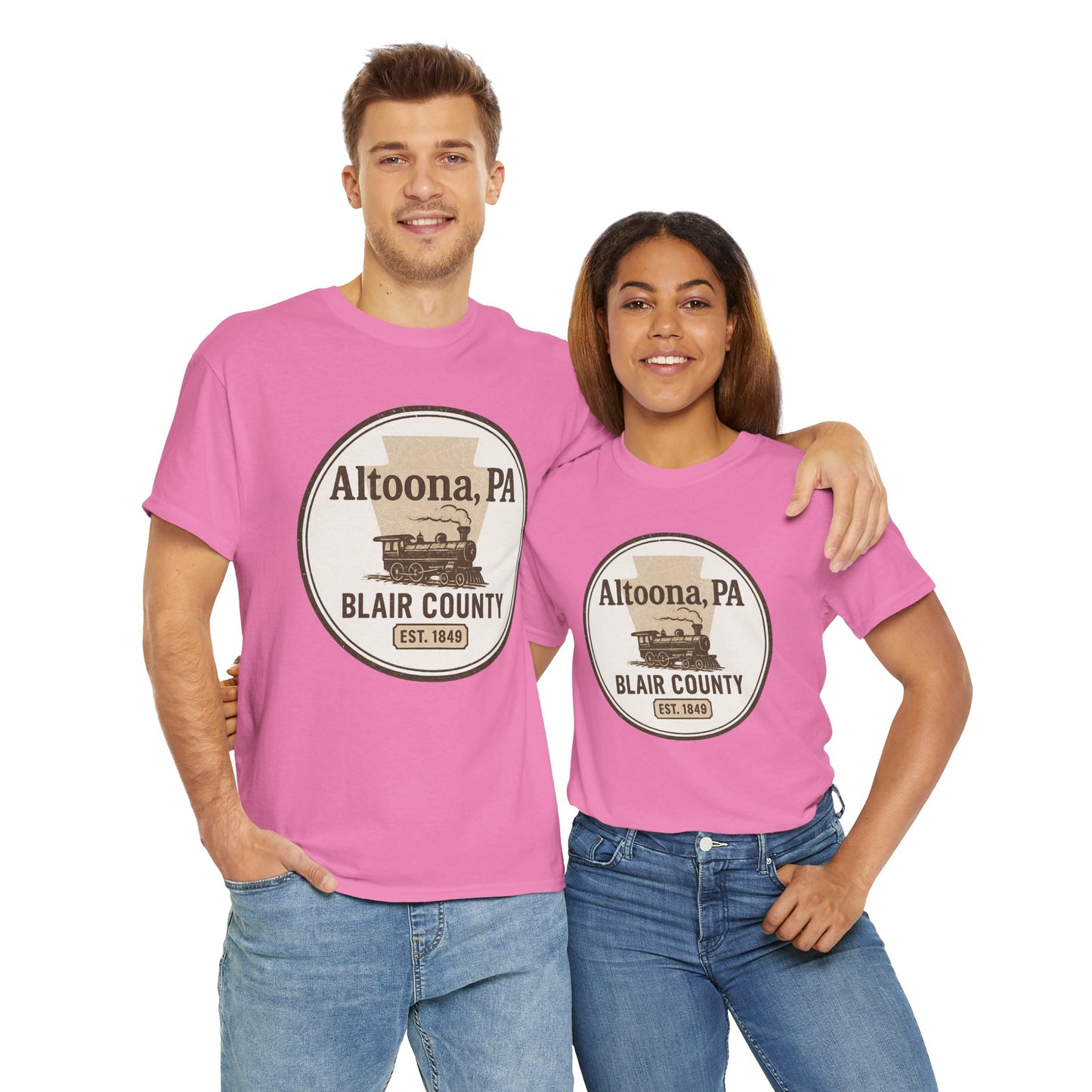 Altoona PA Vintage T-Shirt with Train Design