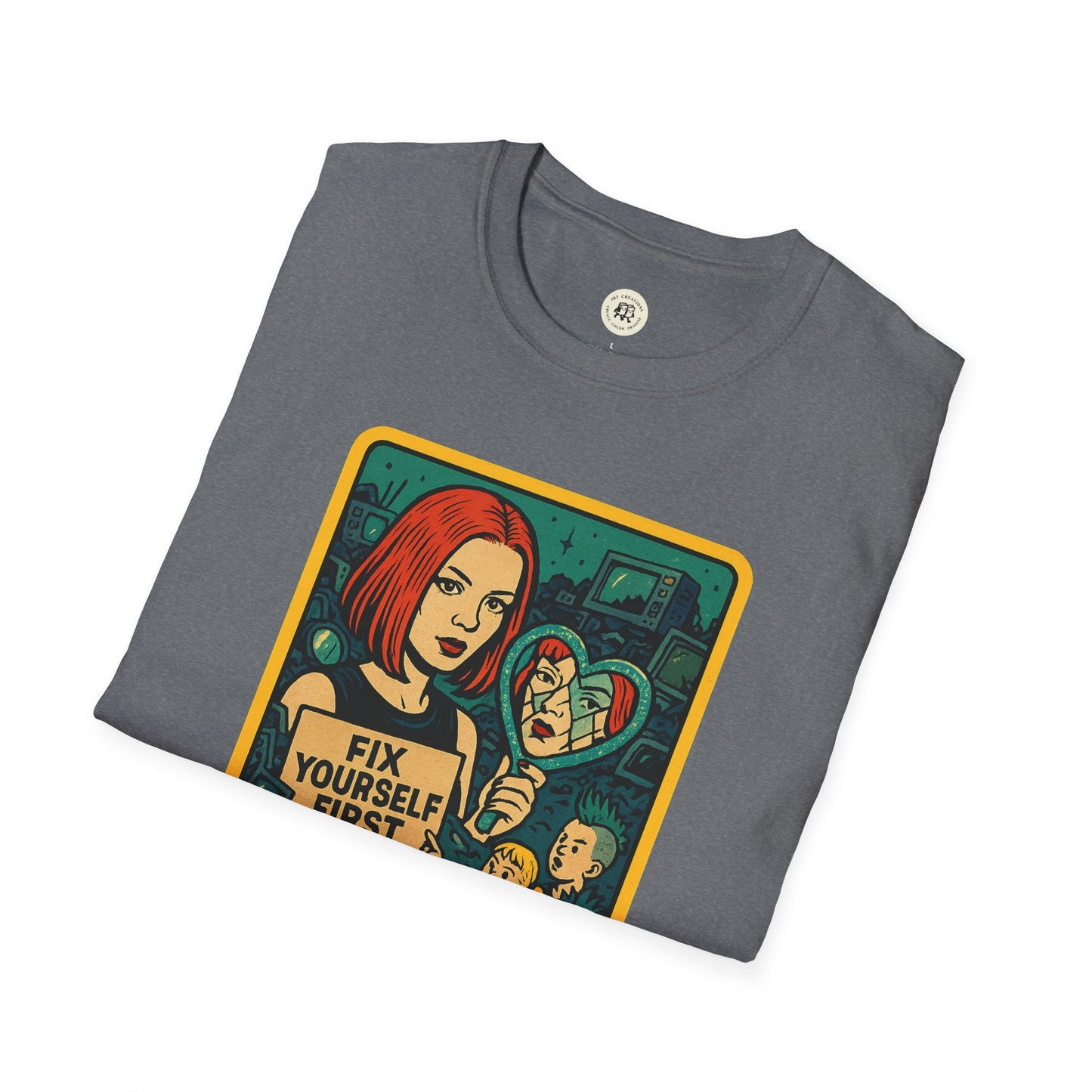 Garbage Inspired Retro Safety Shirt T-Shirt