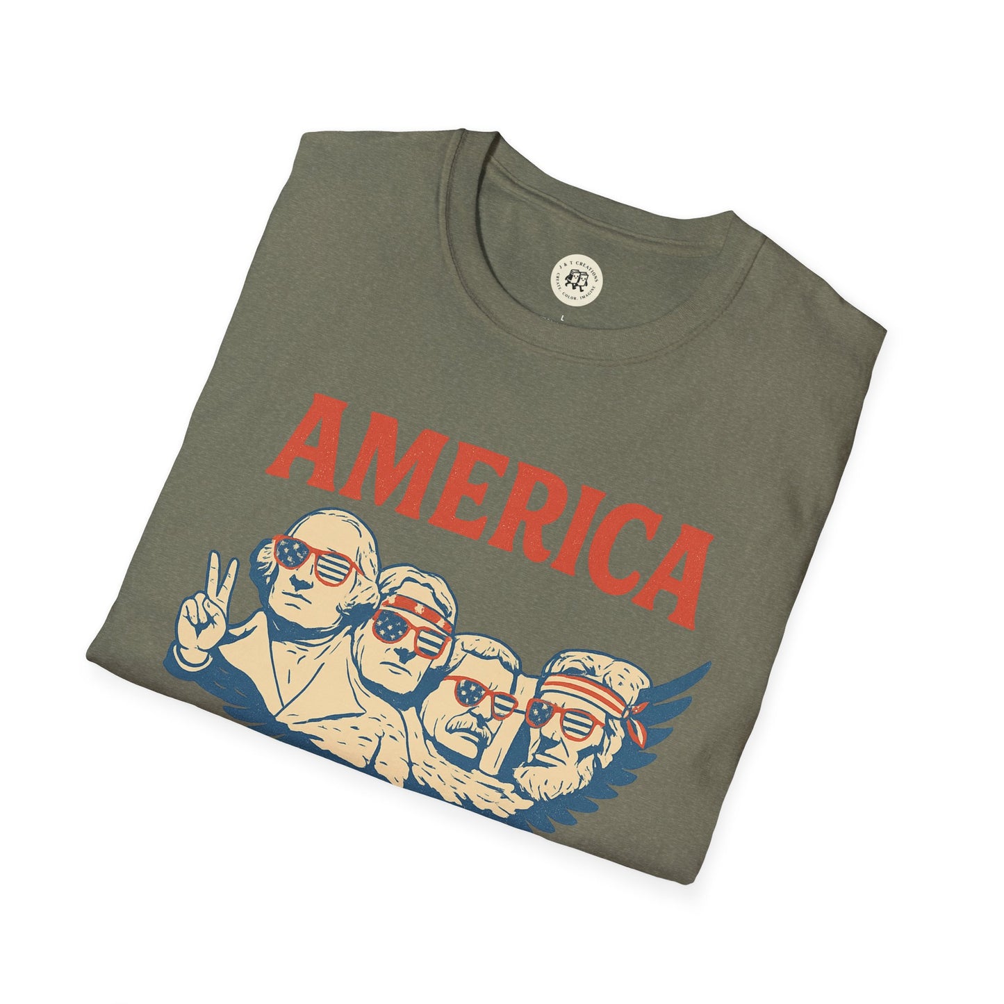America 1776 Patriotic T-Shirt Classic Design