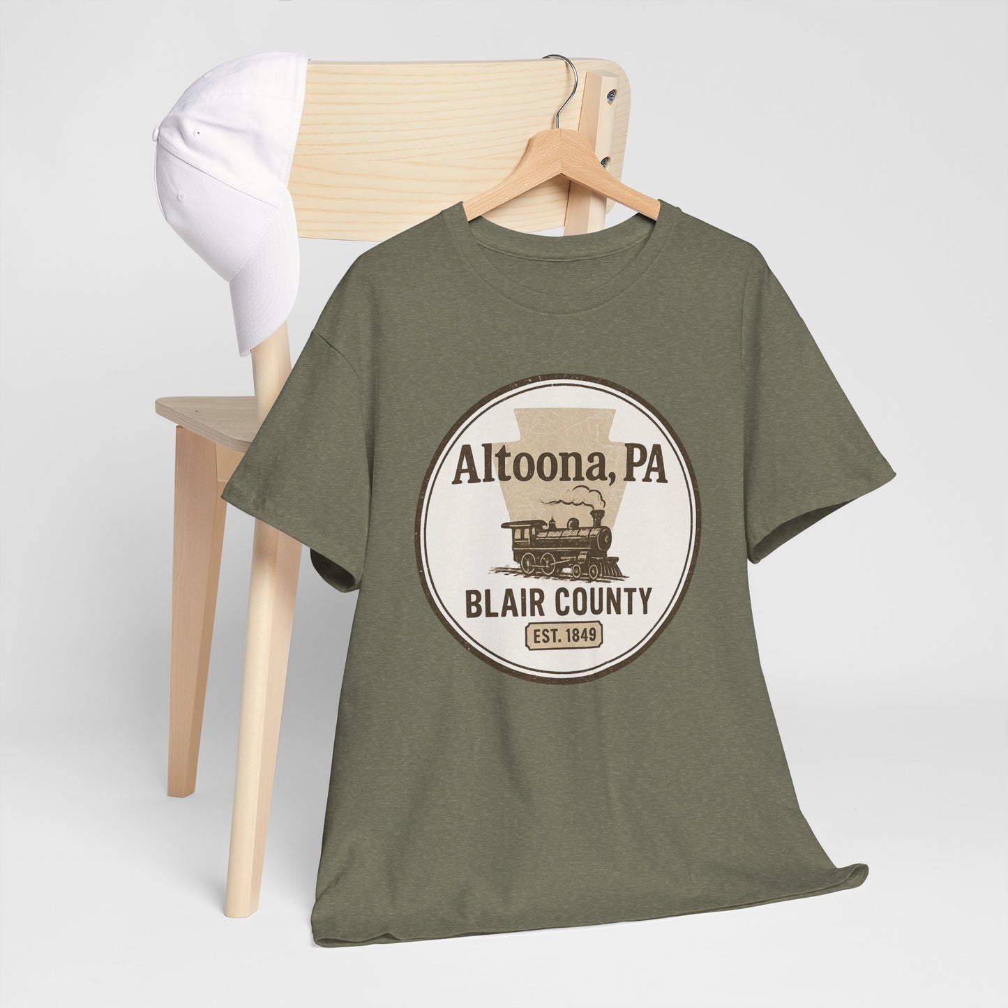 Altoona PA Vintage T-Shirt with Train Design
