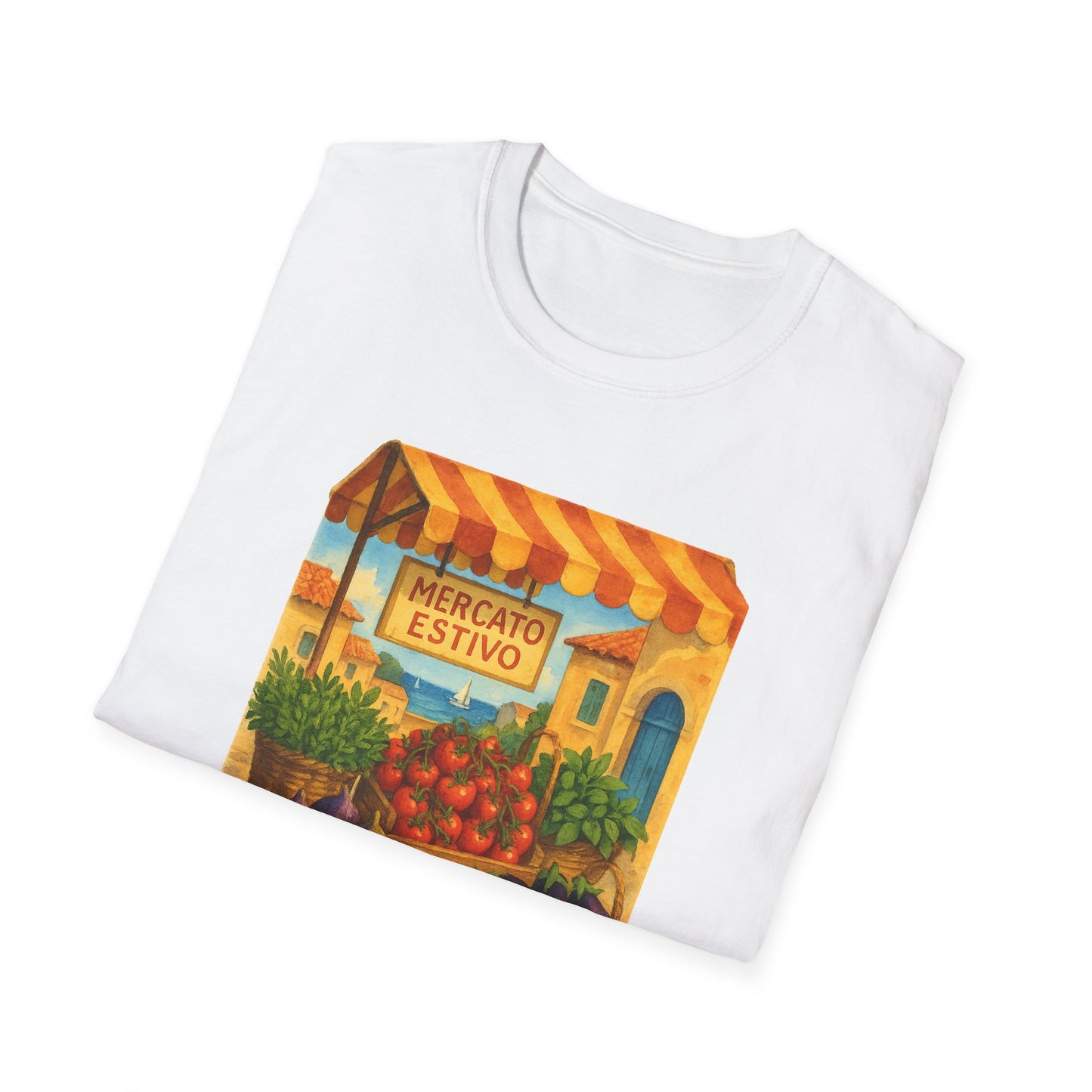 Mallorca Market T-Shirt | Mediterranean Summer Tee | Coastal Graphic Shirt | Travel Lover Gift | Italian Greek Style