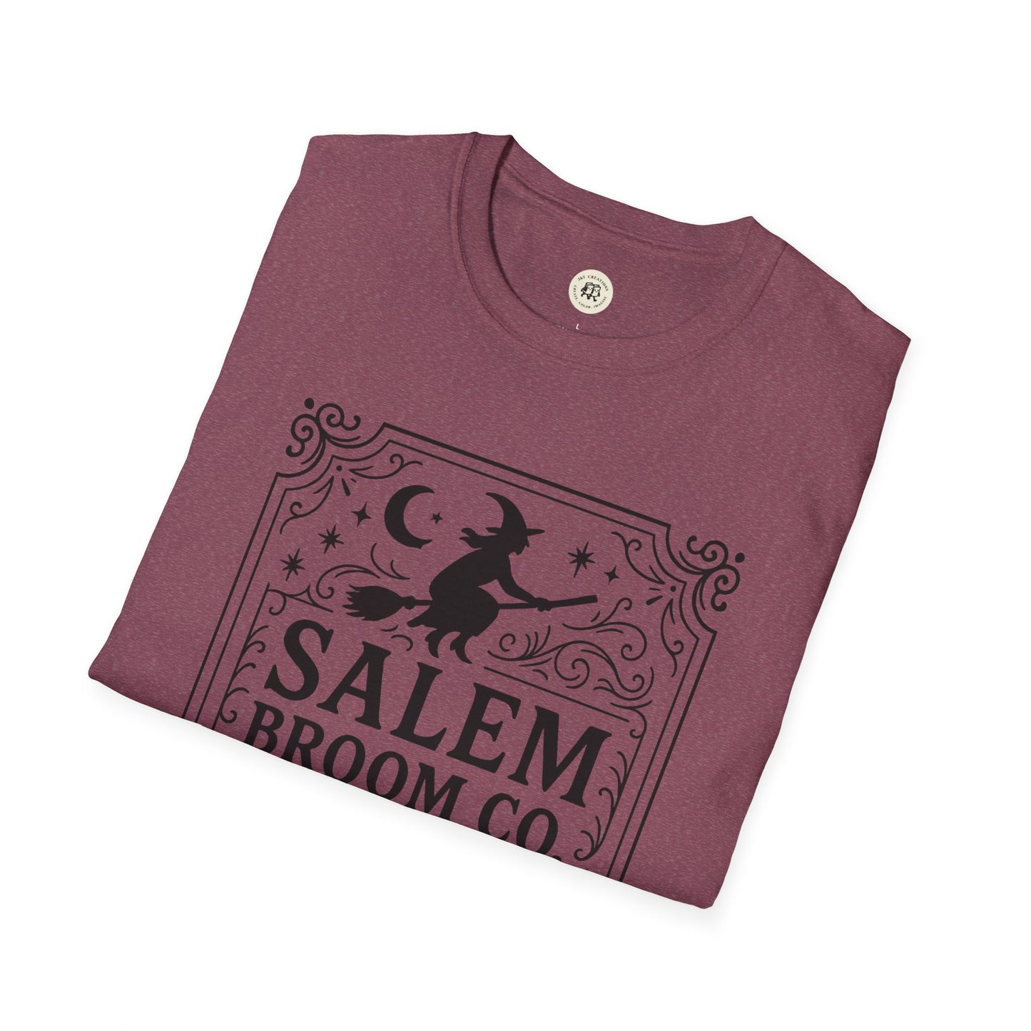 Witchy Halloween T-Shirt Salem Broom Co. Design