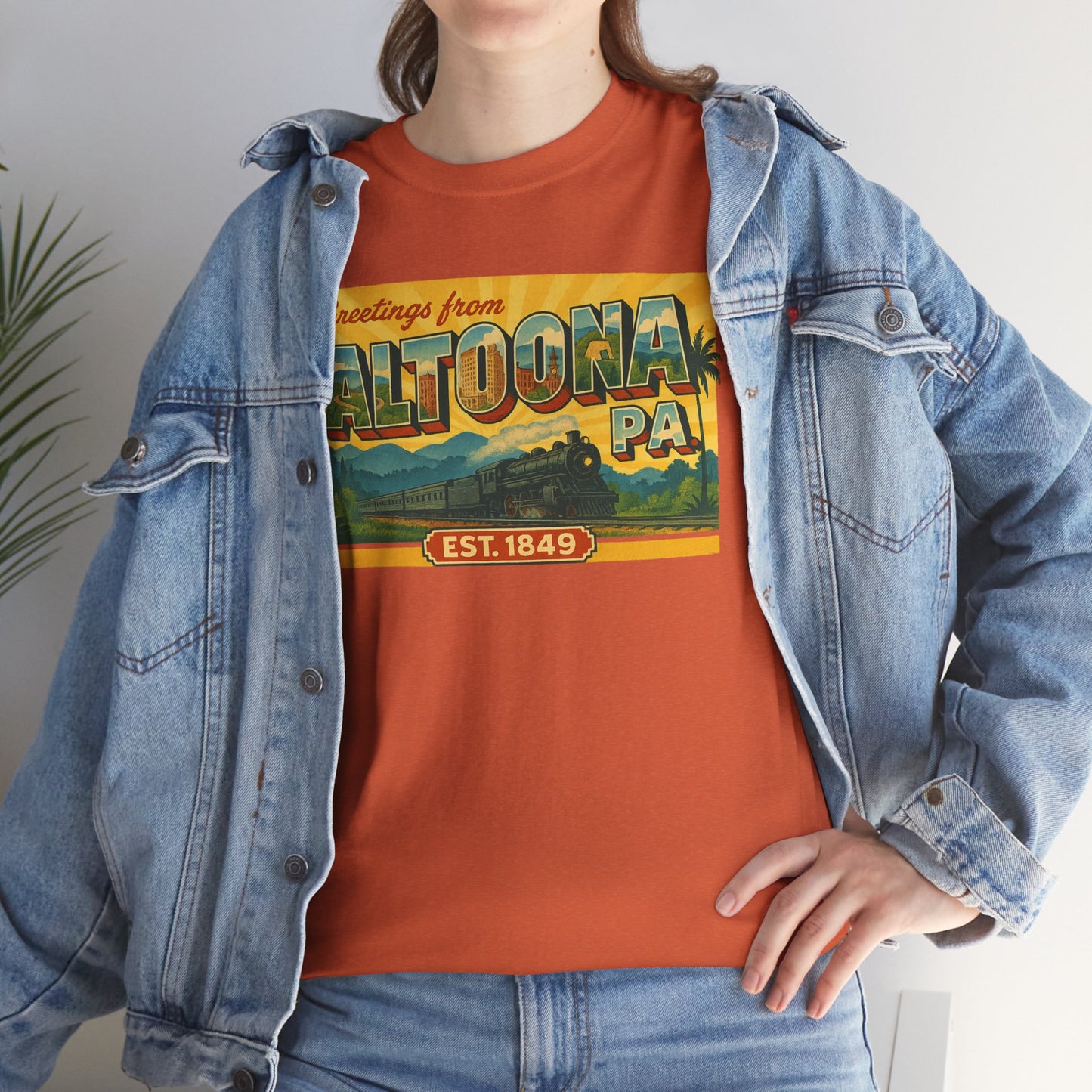 Greetings Altoona PA Souvenir T-Shirt Vintage Design