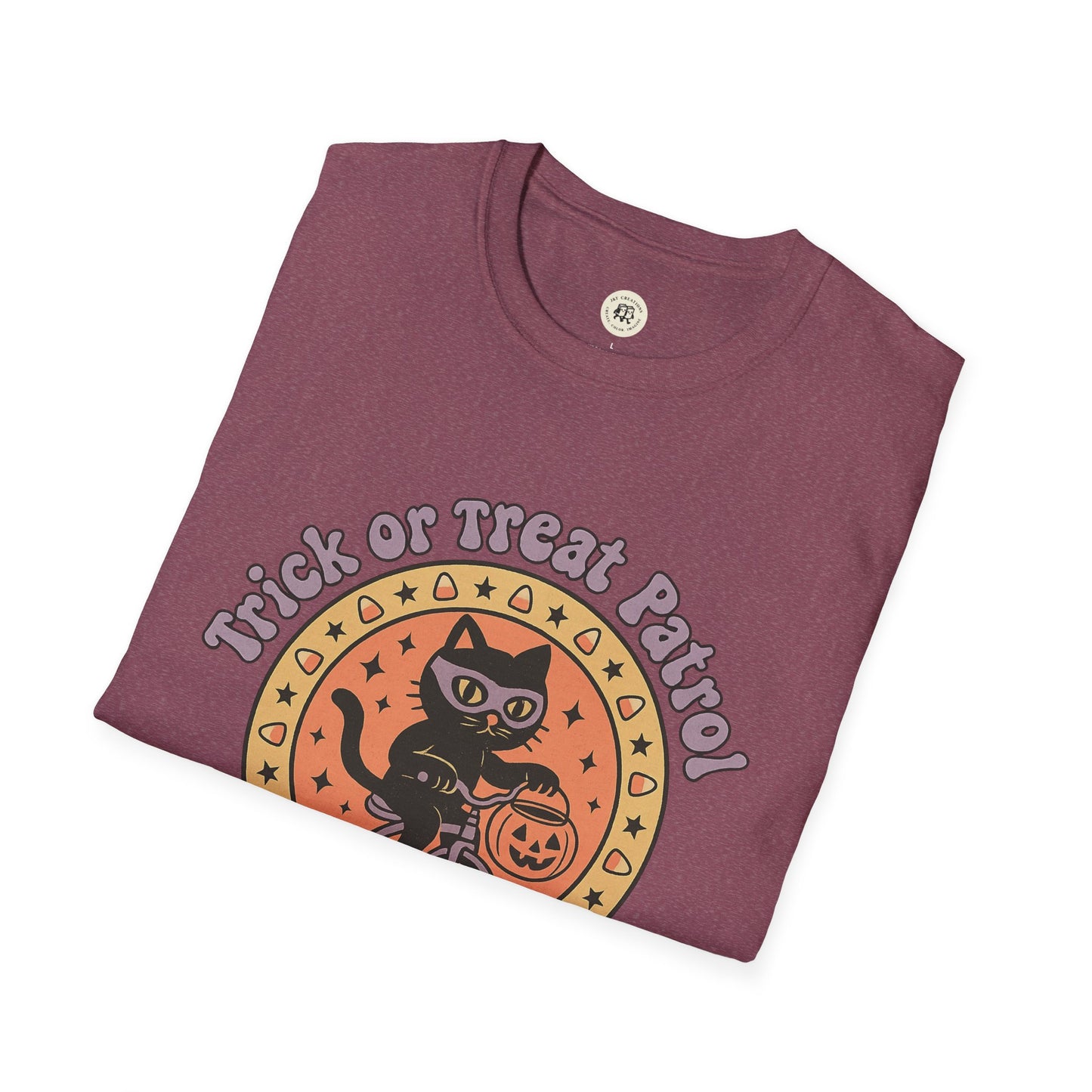 Halloween Cat T-Shirt Trick or Treat Patrol