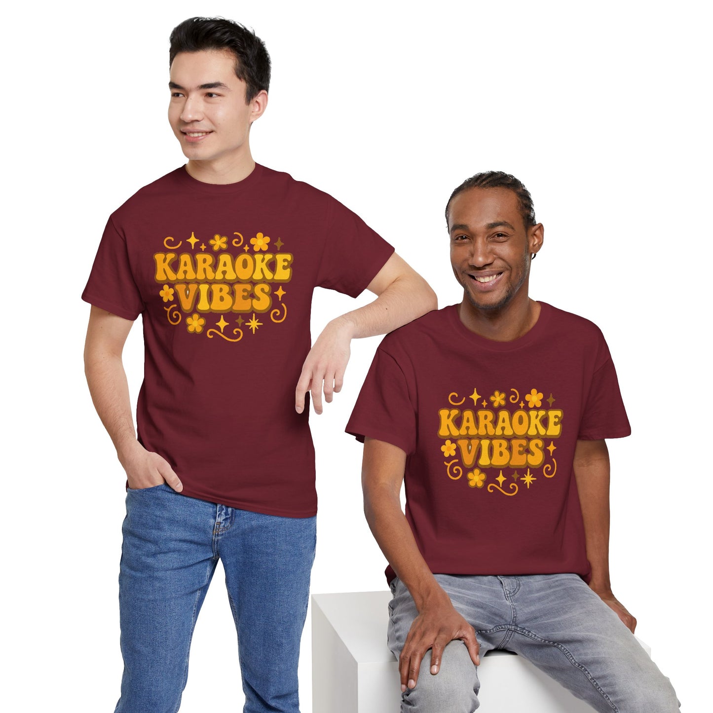 Karaoke Vibes T-Shirt Soft Retro Style Tee