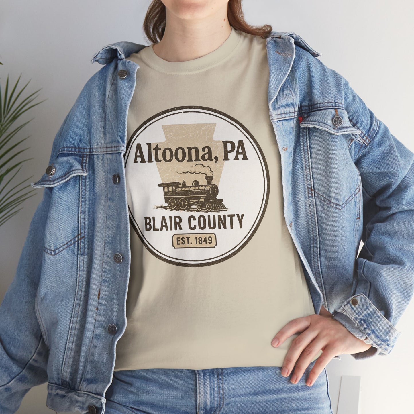 Altoona PA Vintage T-Shirt with Train Design