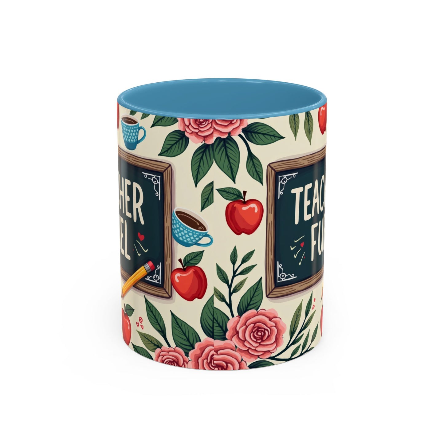 Teacher Fuel Coffee Mug - Fun Gift for Educators, Cute Tea Mug, Back to School Coffee Cup, Teacher Appreciation Present, Classroom Decor
