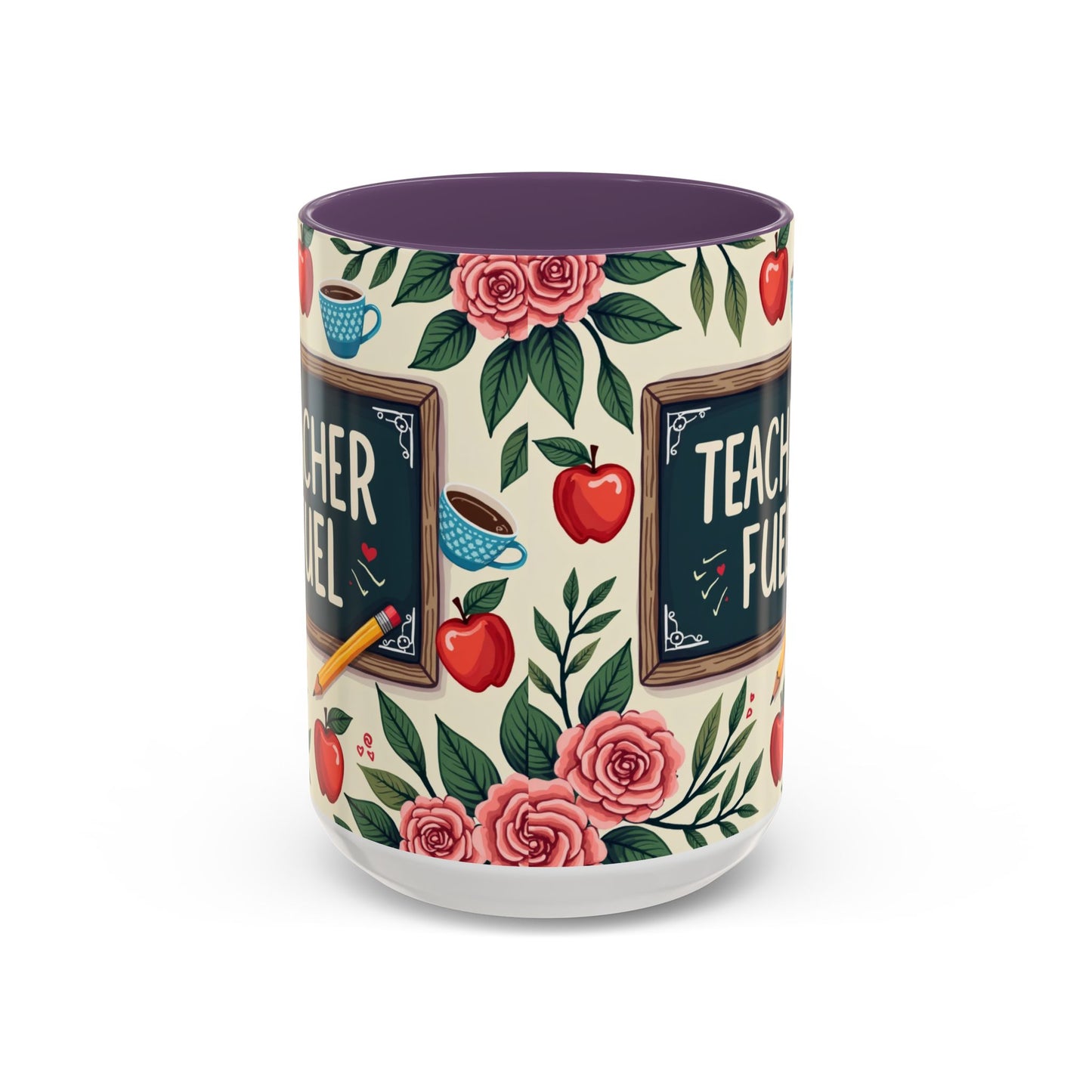 Teacher Fuel Coffee Mug - Fun Gift for Educators, Cute Tea Mug, Back to School Coffee Cup, Teacher Appreciation Present, Classroom Decor