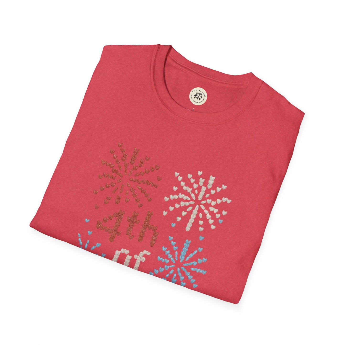 "Knitted" 4th of July Fireworks T-Shirt - Patriotic Tee