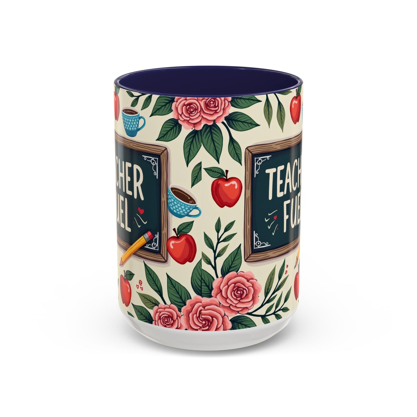Teacher Fuel Coffee Mug - Fun Gift for Educators, Cute Tea Mug, Back to School Coffee Cup, Teacher Appreciation Present, Classroom Decor