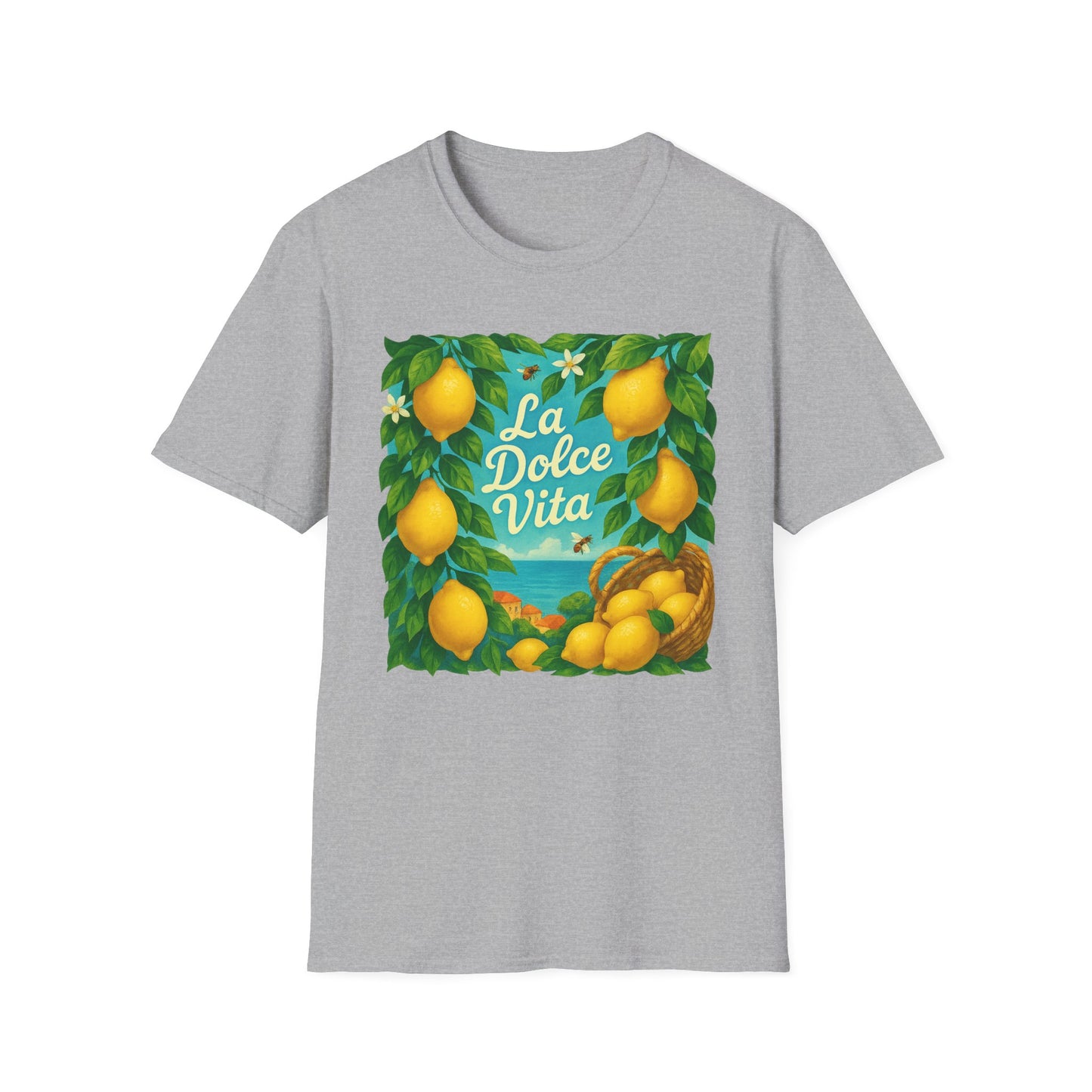 Amalfi Coast Lemon Grove T-Shirt | Italy Mediterranean Tee | Italian Summer Graphic | Citrus Lover Gift | Travel Shirt