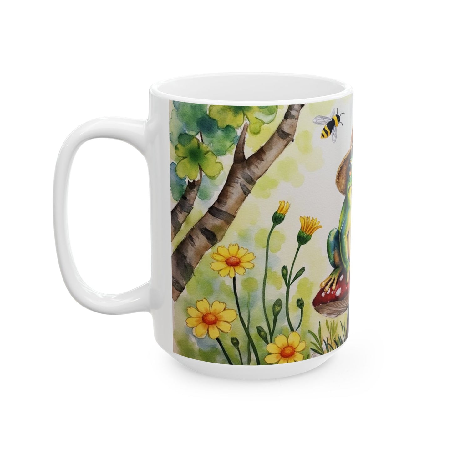 Charming Frog Mug - Perfect Gift for Nature Lovers, Unique Kitchen Decor, Cute Coffee Cup, Animal Lover Present, Garden Inspired Drinkware