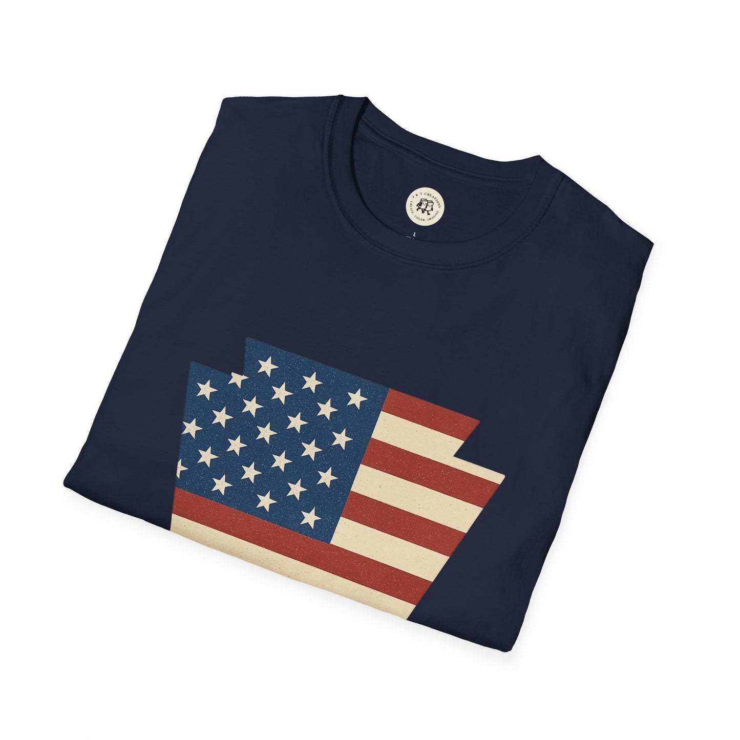 Pennsylvania Keystone American Flag Shirt