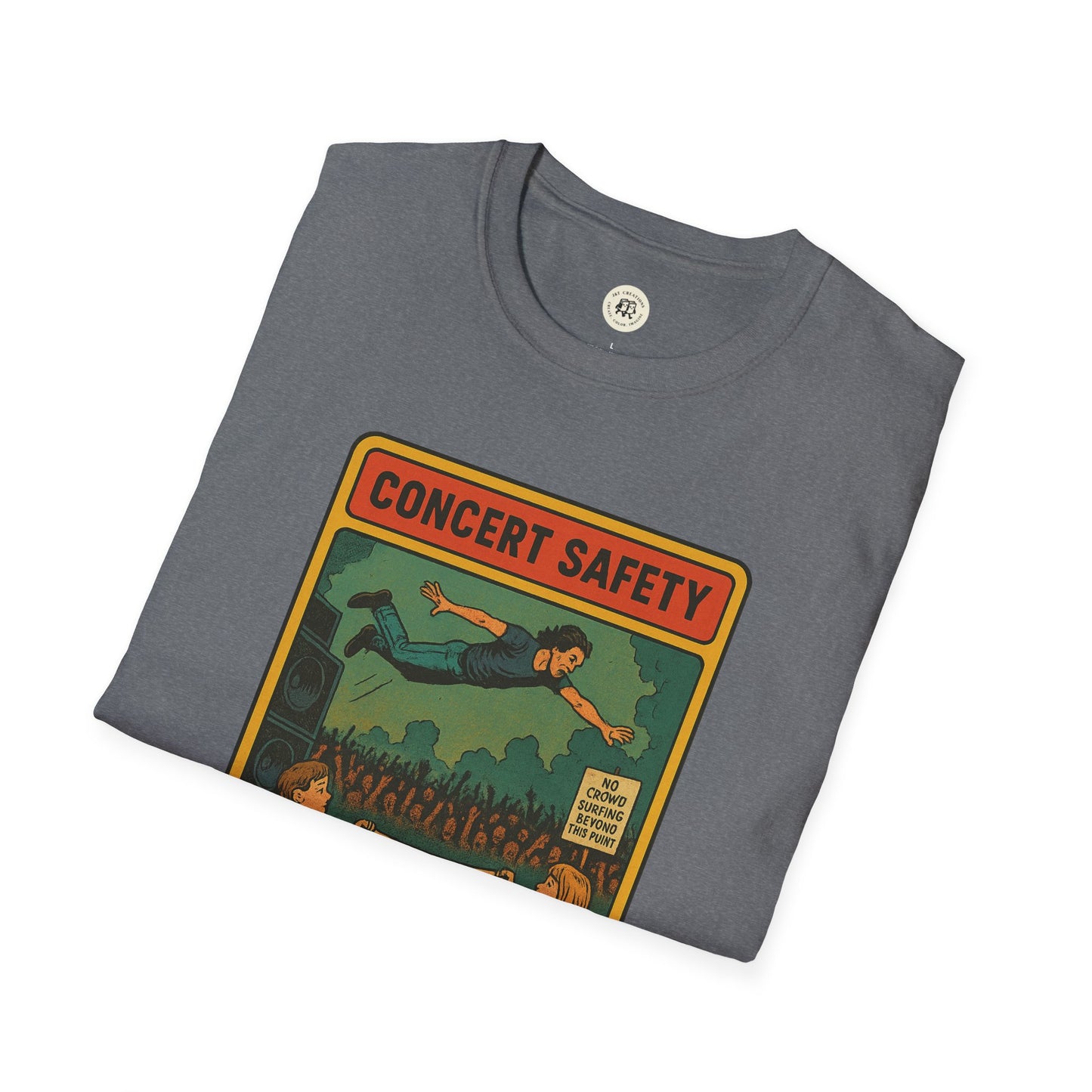 Pearl Jam Crowd Surfing Tee Concert Safety T-Shirt