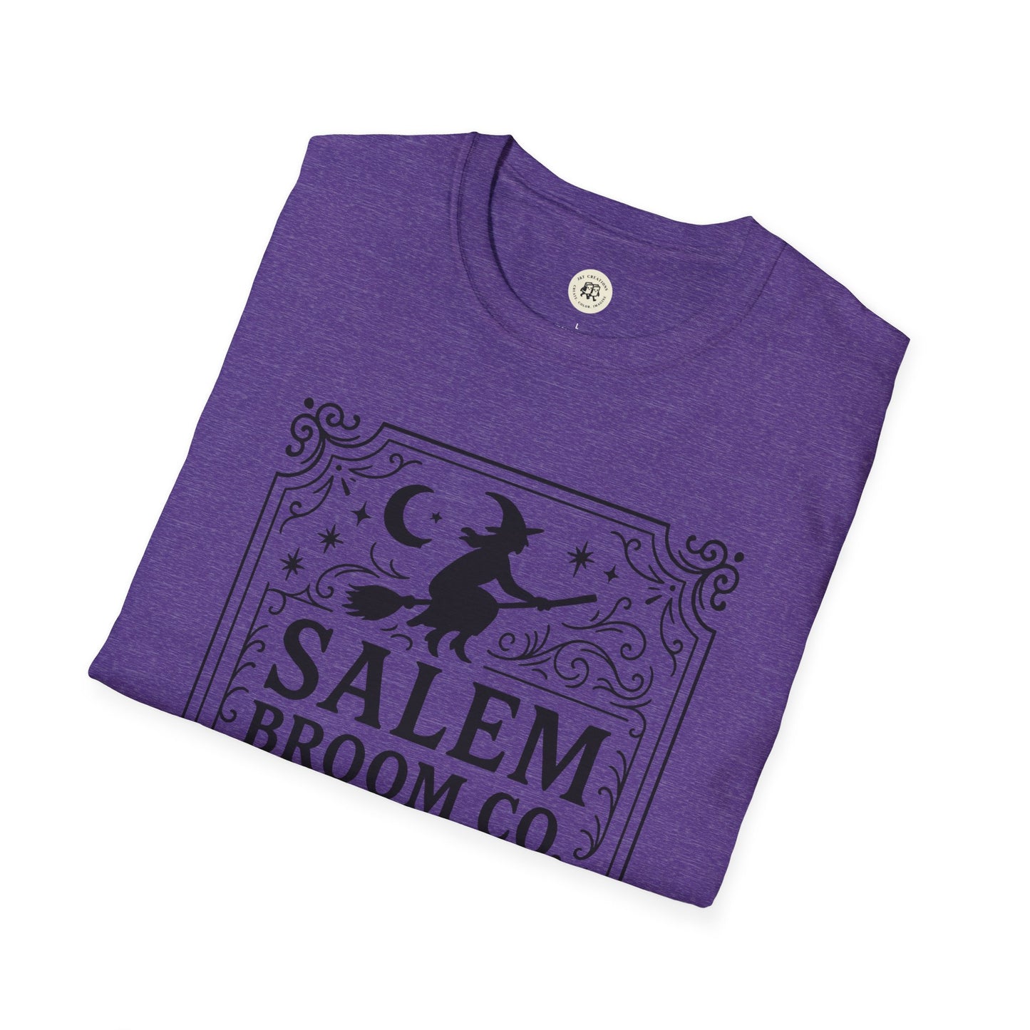 Witchy Halloween T-Shirt Salem Broom Co. Design