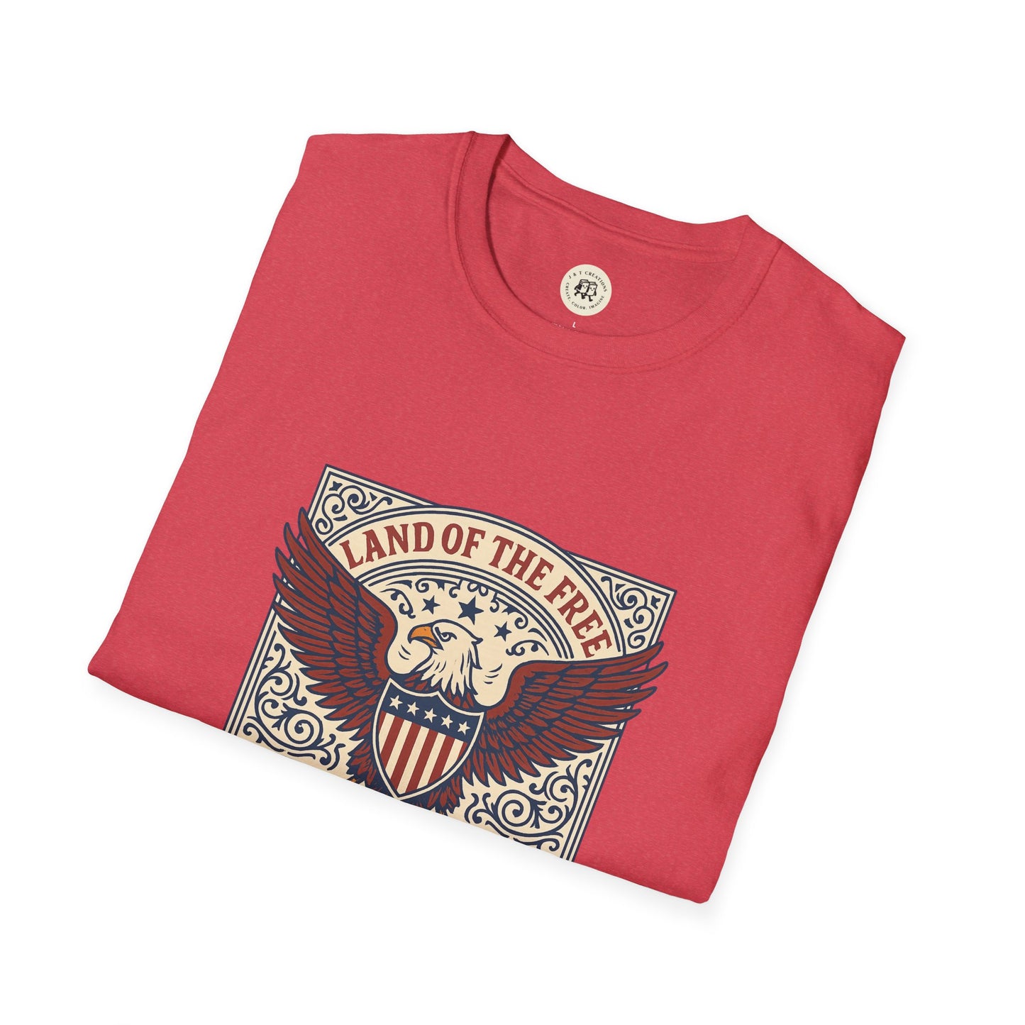 Patriotic Unisex T-Shirt with Eagle Design