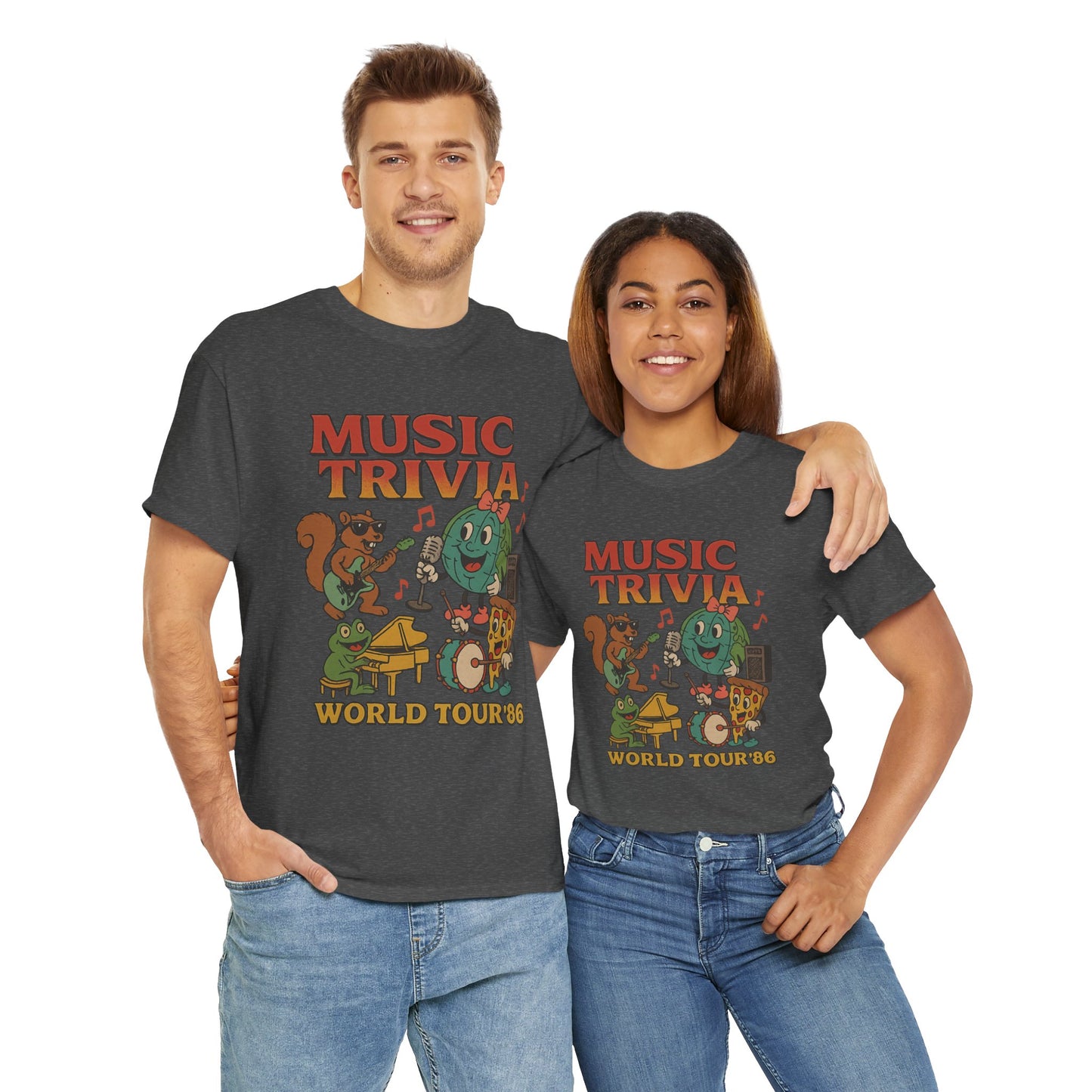 Music Trivia T-Shirt with Fun Vintage Design