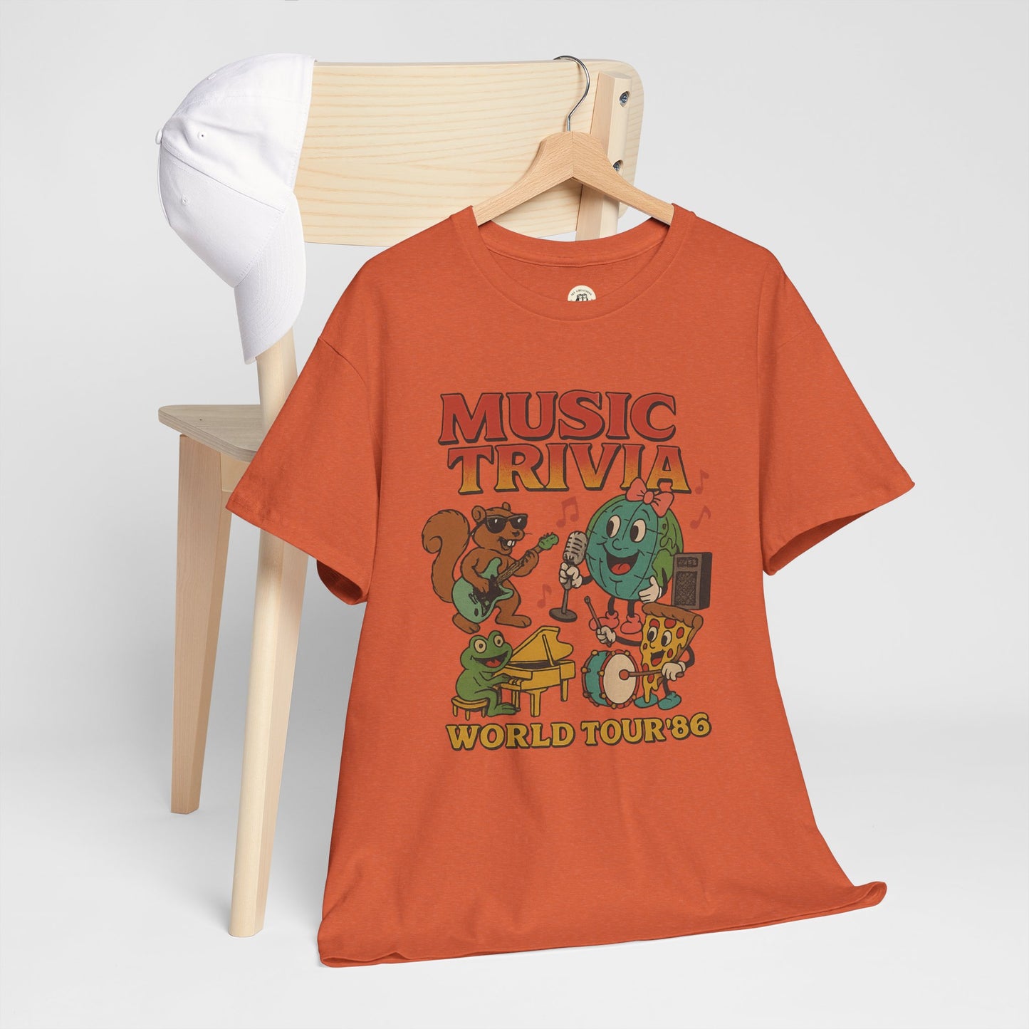 Music Trivia T-Shirt with Fun Vintage Design