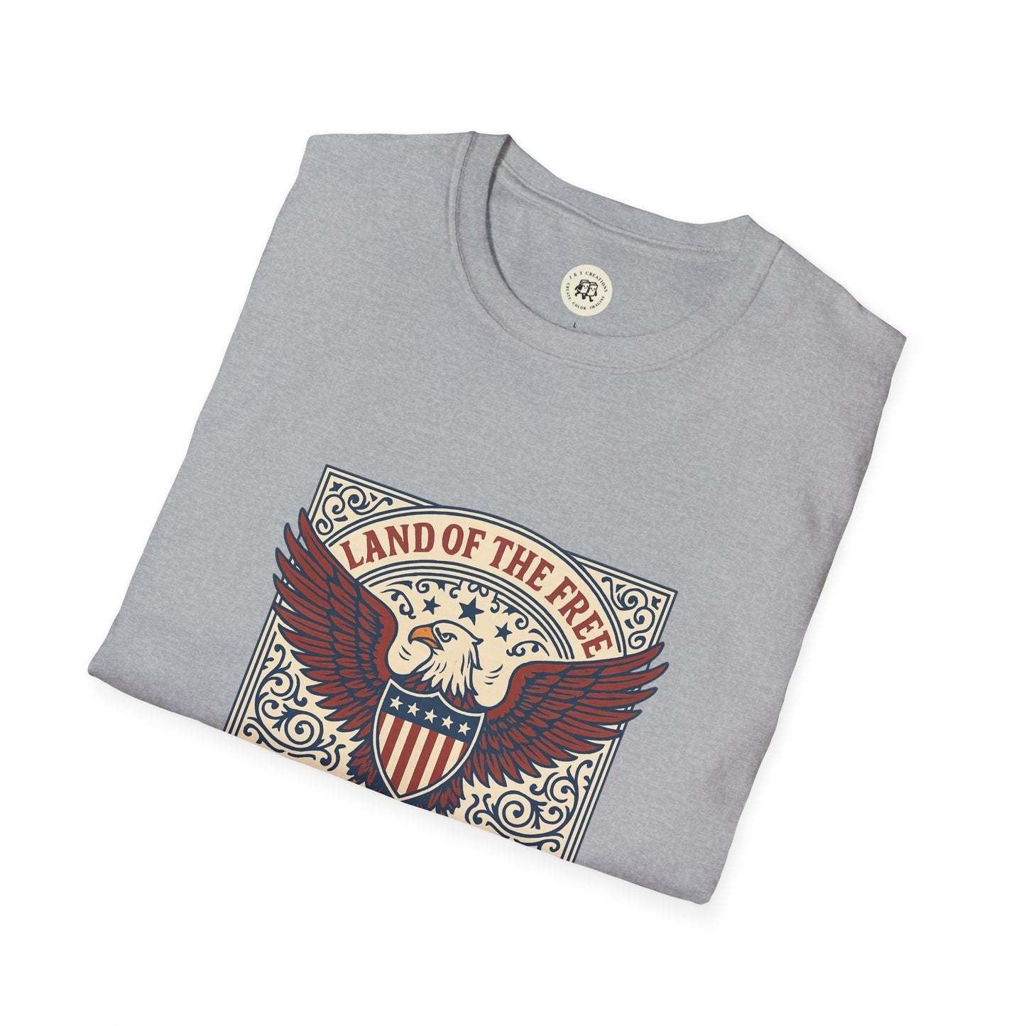 Patriotic Unisex T-Shirt with Eagle Design