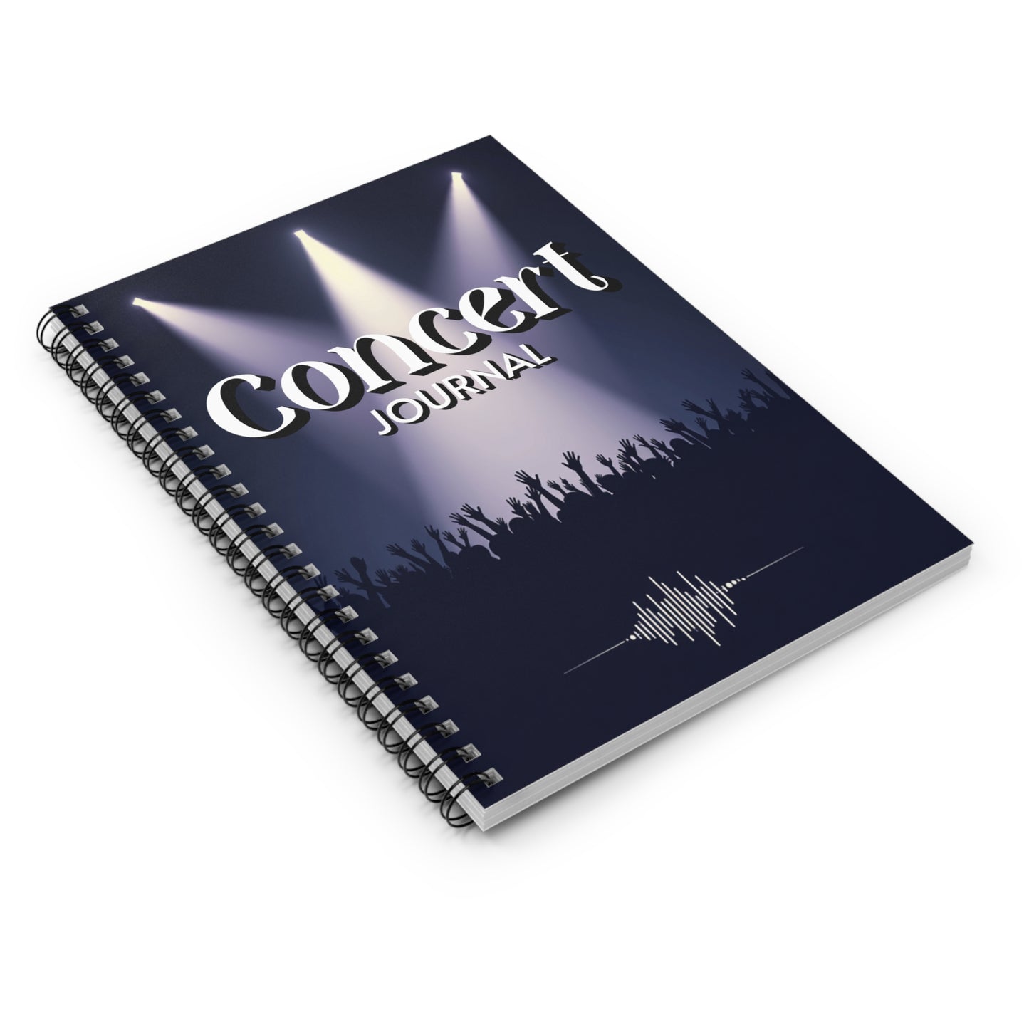 Concert Journey Spiral Notebook, Music Lover Journal, Live Music Diary, Gift for Concert Goers, Festival Record Book