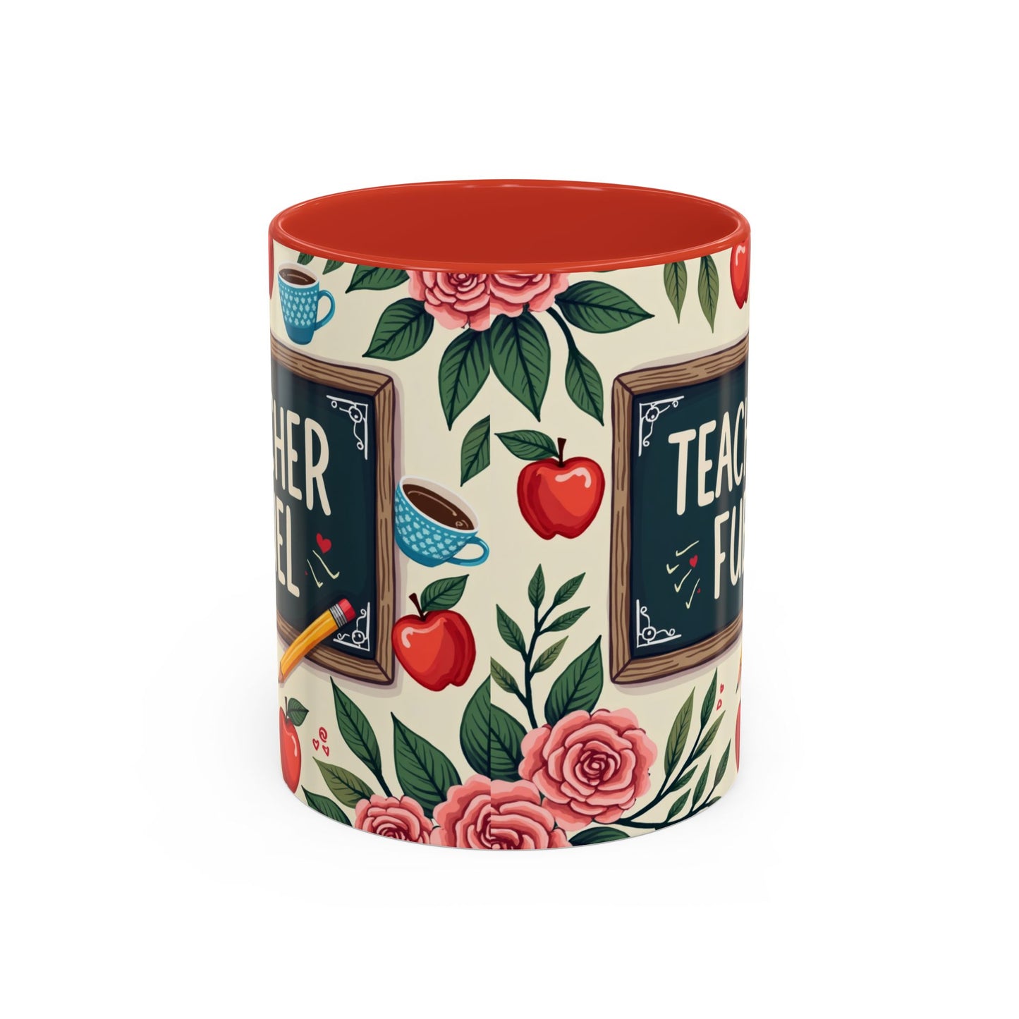 Teacher Fuel Coffee Mug - Fun Gift for Educators, Cute Tea Mug, Back to School Coffee Cup, Teacher Appreciation Present, Classroom Decor