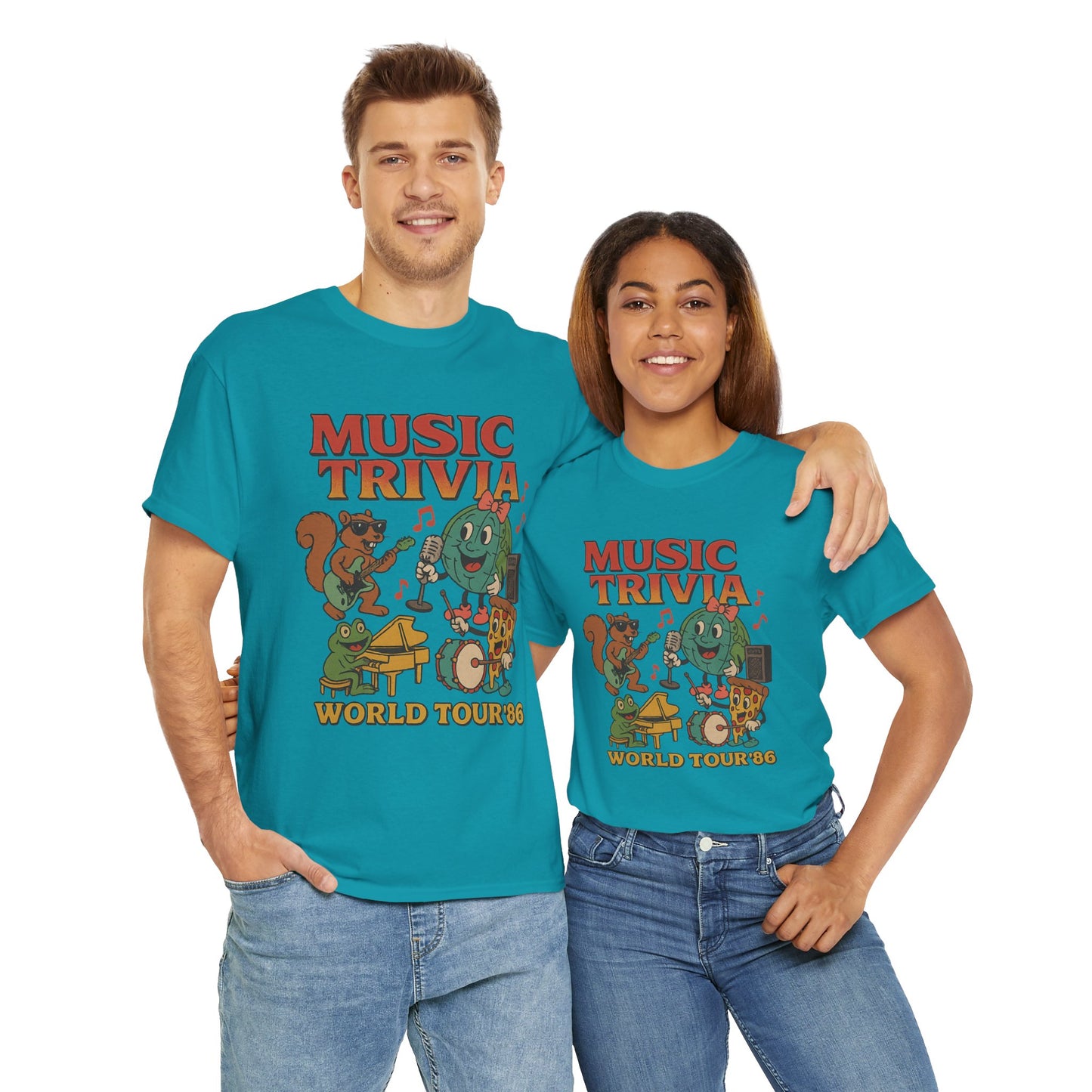 Music Trivia T-Shirt with Fun Vintage Design