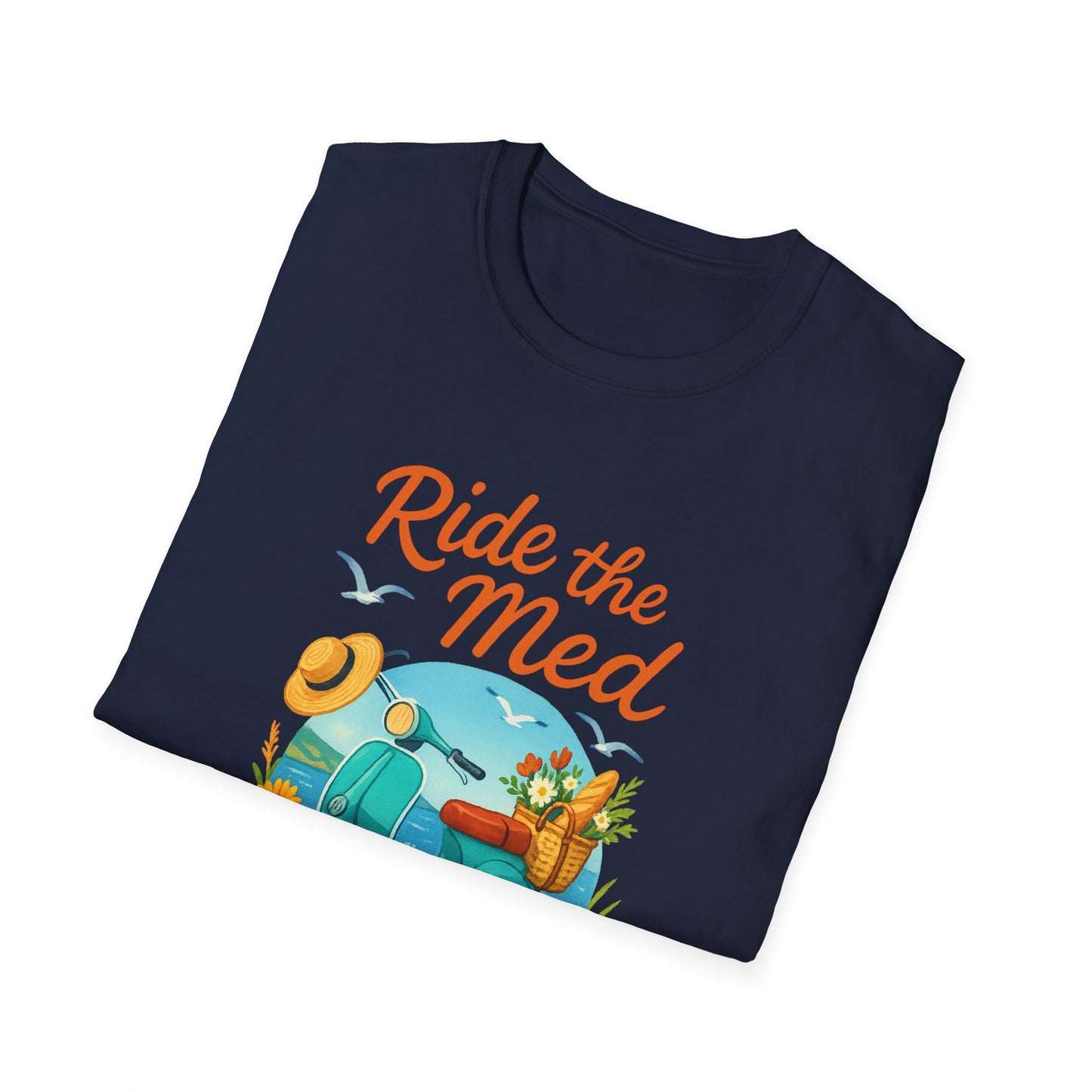 Corsica Scooter Adventure T-Shirt | Mediterranean Travel Tee | Coastal Summer Shirt | Italian Greece Graphic | Wanderlust