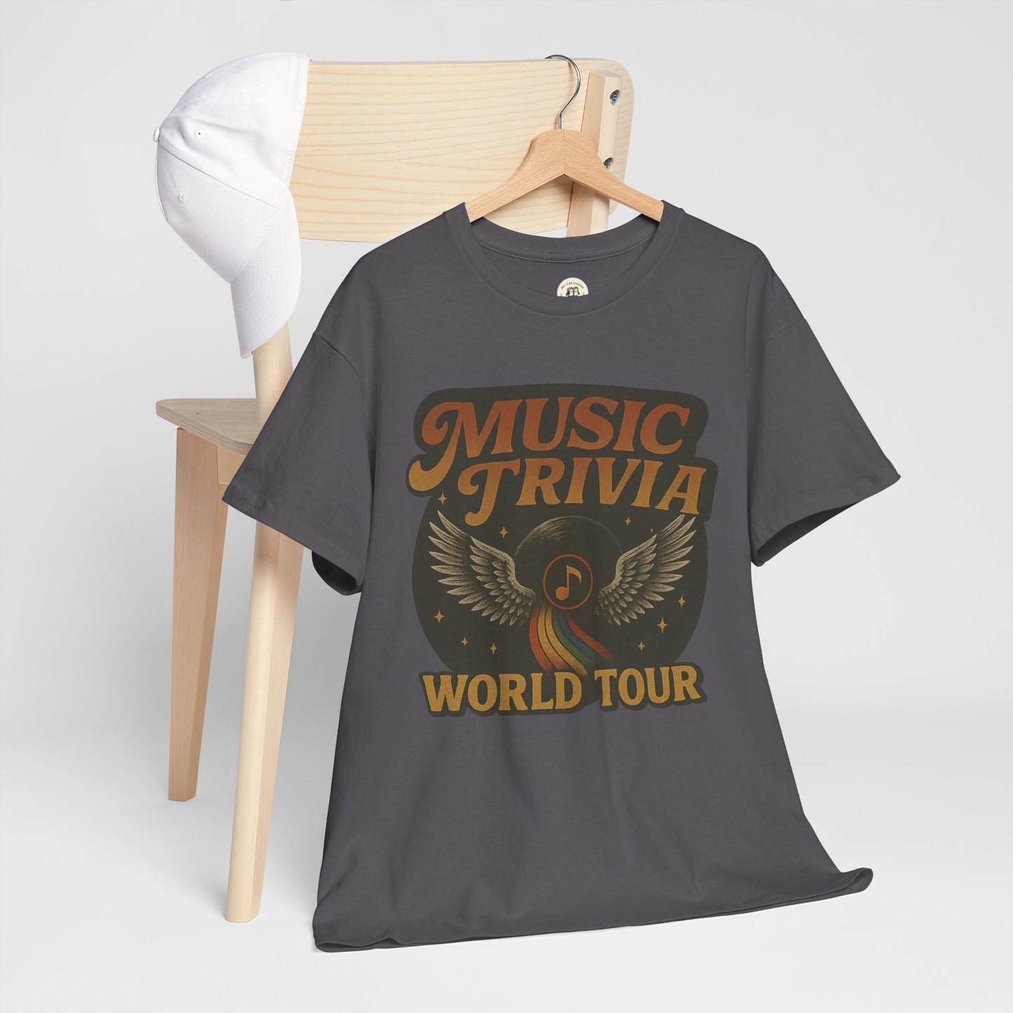 Music Trivia T-Shirt Retro World Tour Design