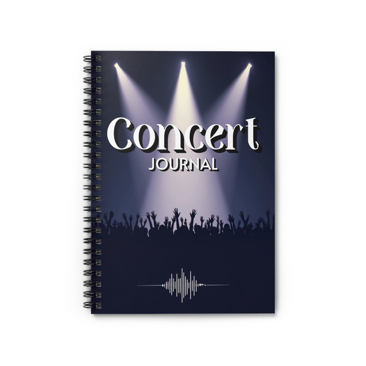 Concert Journey Spiral Notebook, Music Lover Journal, Live Music Diary, Gift for Concert Goers, Festival Record Book