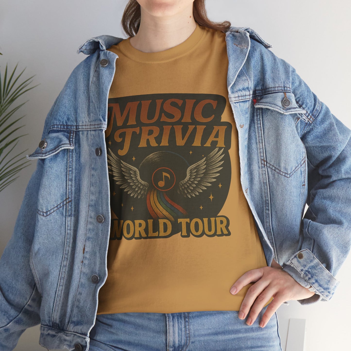 Music Trivia T-Shirt Retro World Tour Design