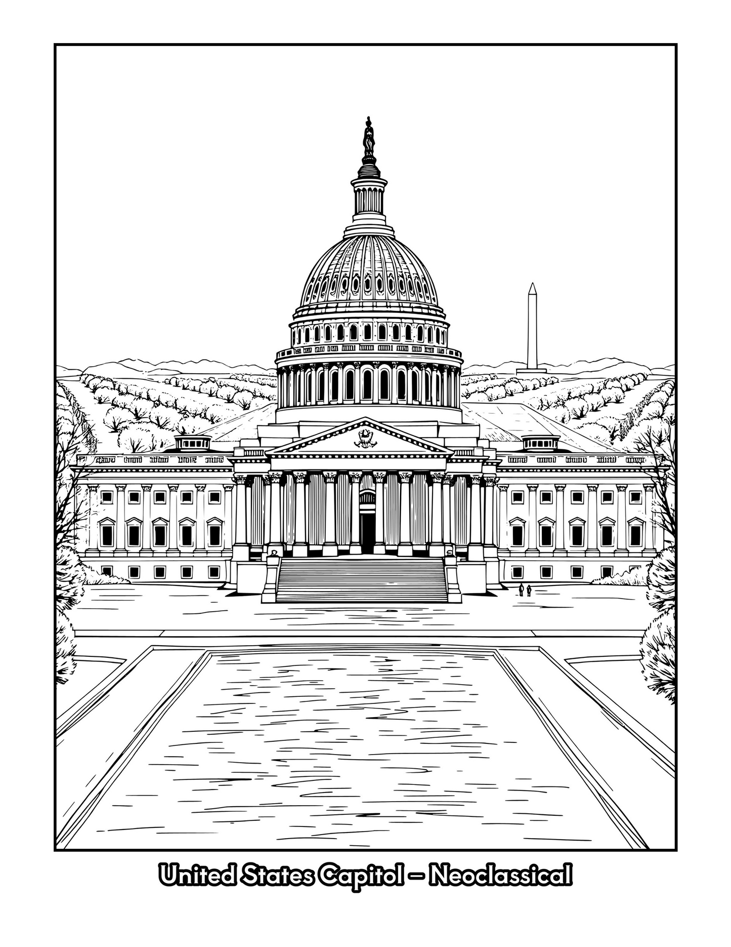American Icons: A Coloring Tour of U.S. Architecture An Educational Coloring Book Featuring 50 Famous Buildings Across the United States