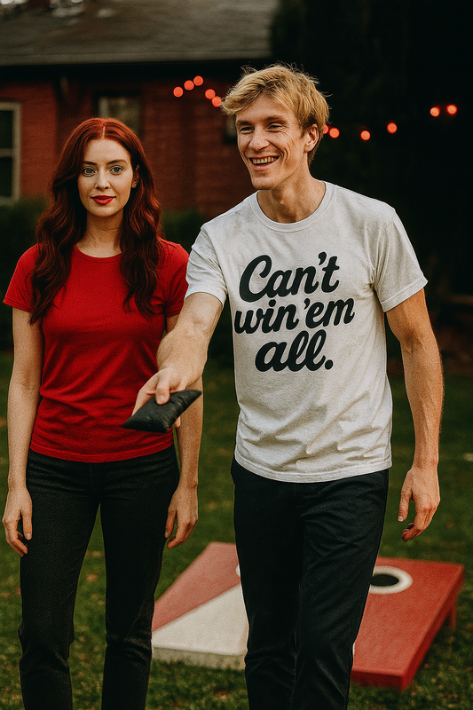 Can't Win Em All Graphic Tee - Casual T-Shirt