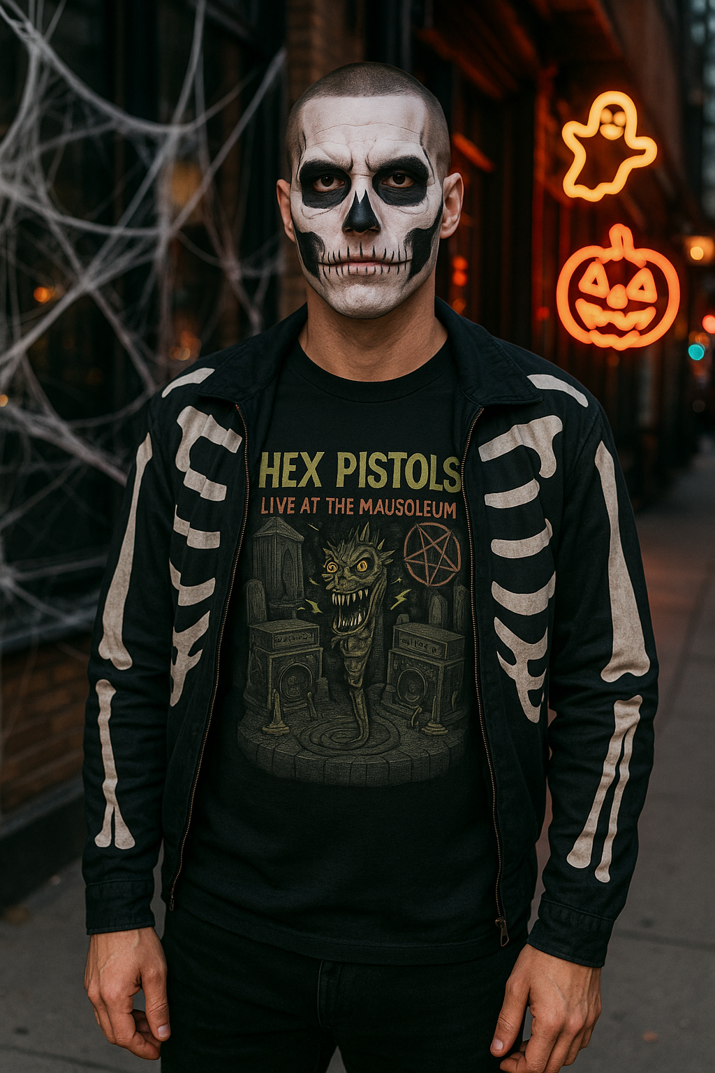 Vintage Band Graphic T-Shirt - Hex Pistols Design