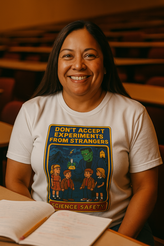 Frankenstein Safety Shirt for Science Fans