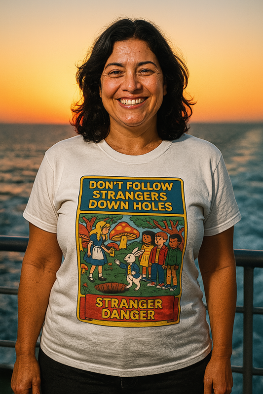 Alice in Wonderland Graphic Tee with Vintage Art