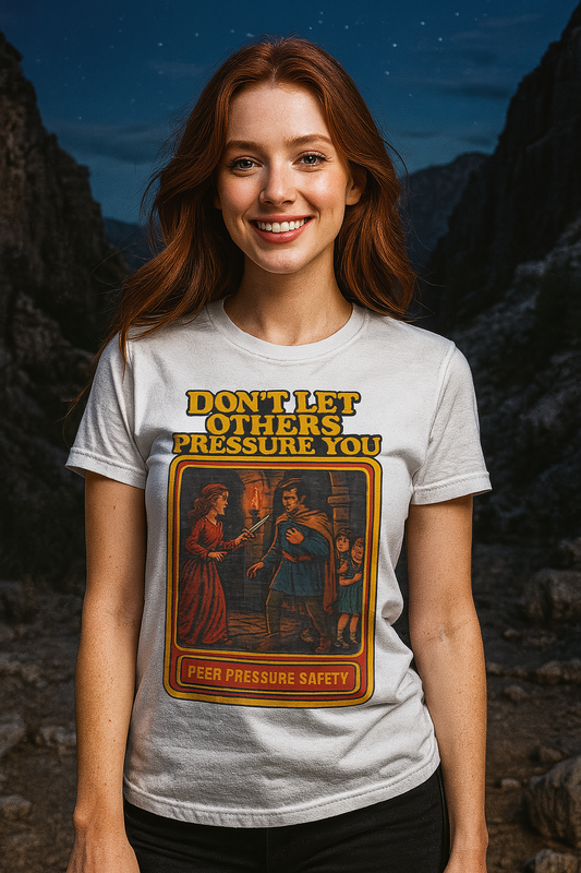 Lady Macbeth Inspirational Shirt - Peer Pressure Safety Tee