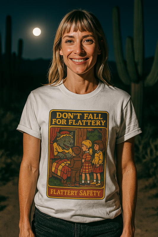 Big Bad Wolf Graphic T-Shirt with Vintage Design