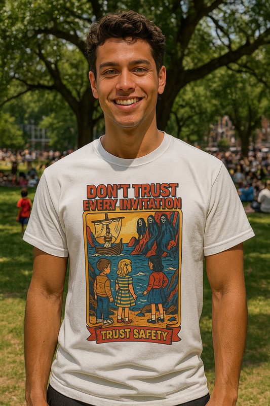 Vintage Odysseus Graphic Tee β Classic Safety Design