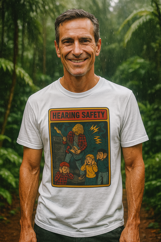 Nirvana Retro Safety Shirt T-Shirt for Hearing Awareness