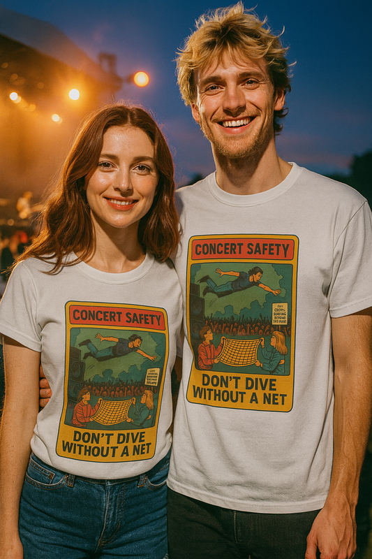 Pearl Jam Crowd Surfing Tee Concert Safety T-Shirt