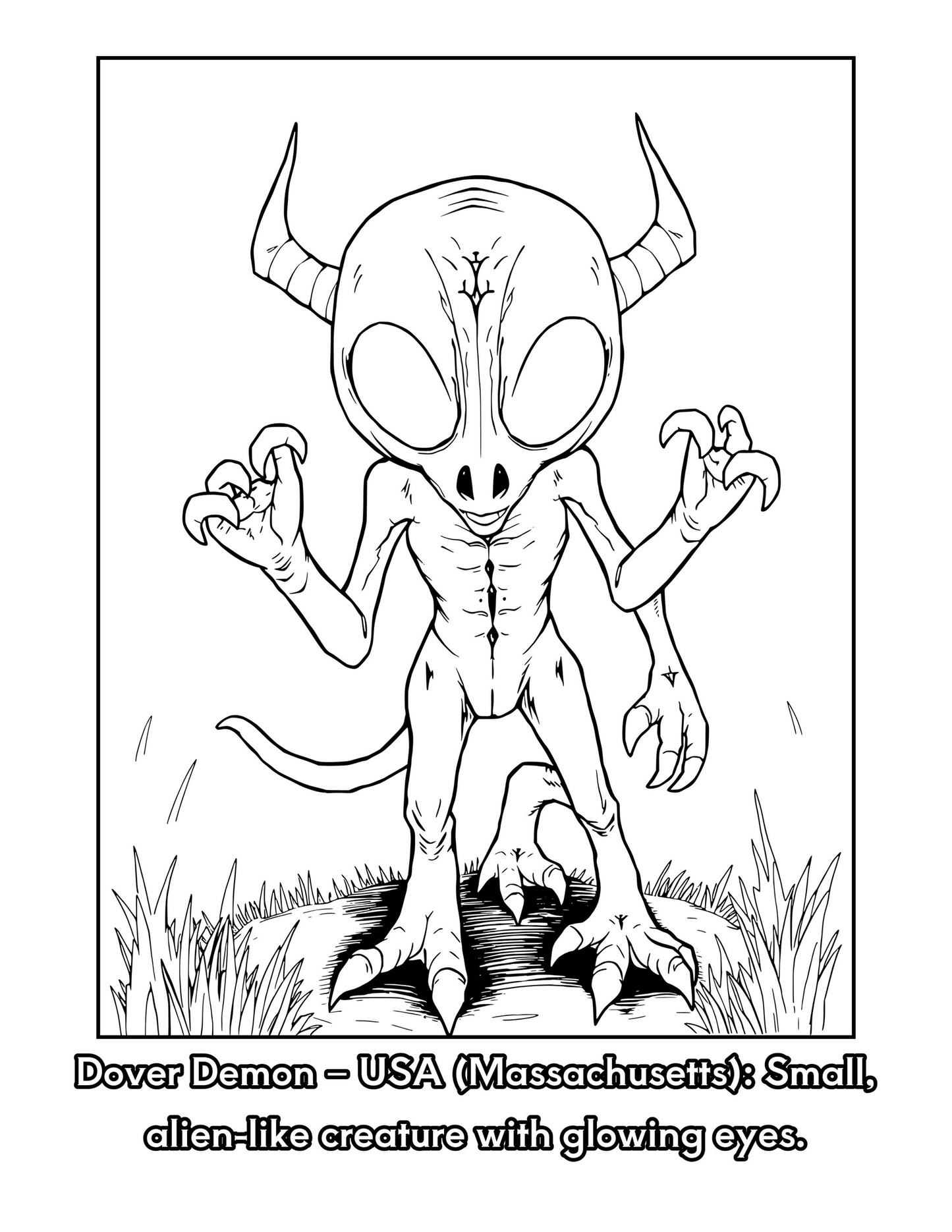 Cryptid Creatures of the World! Coloring Book