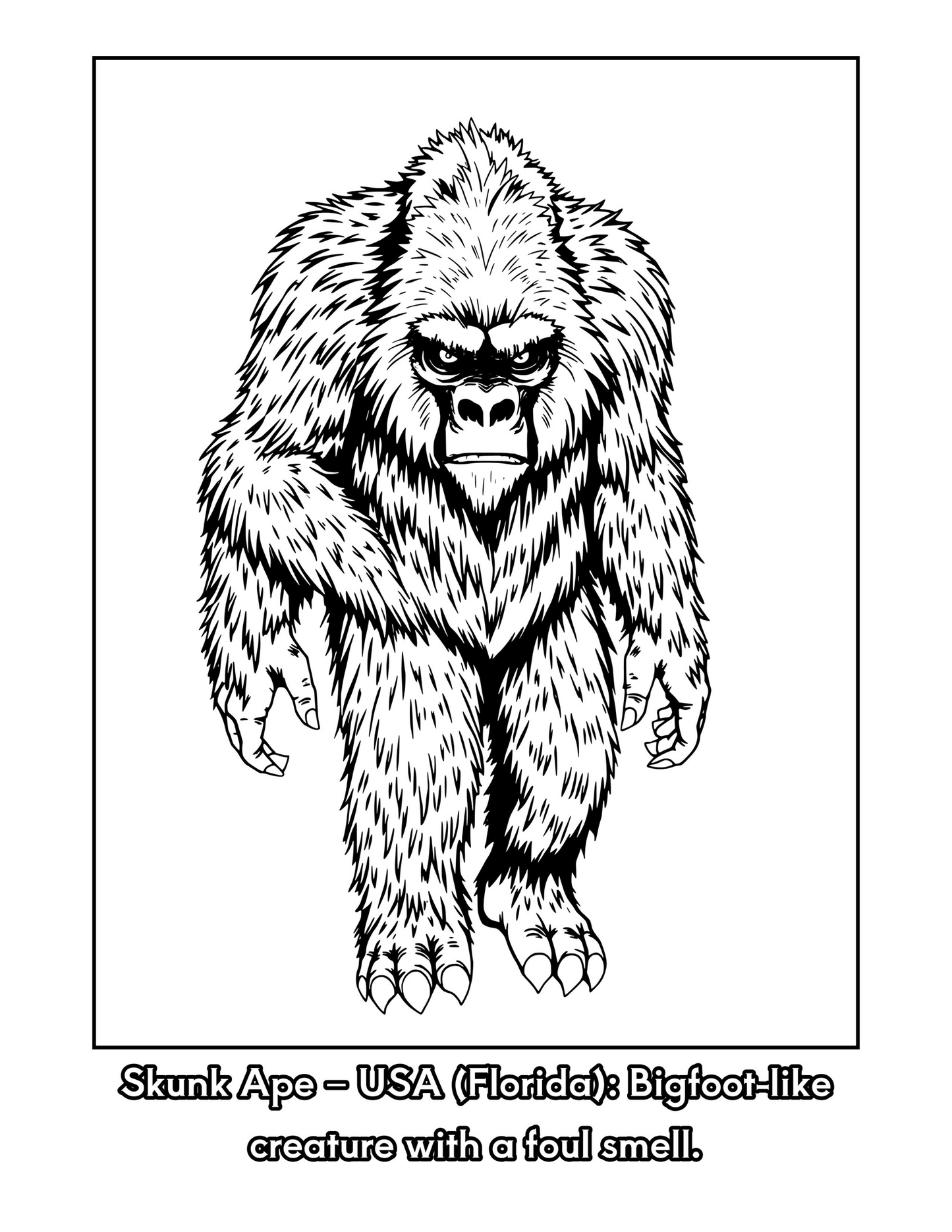 Cryptid Creatures of the World! Coloring Book