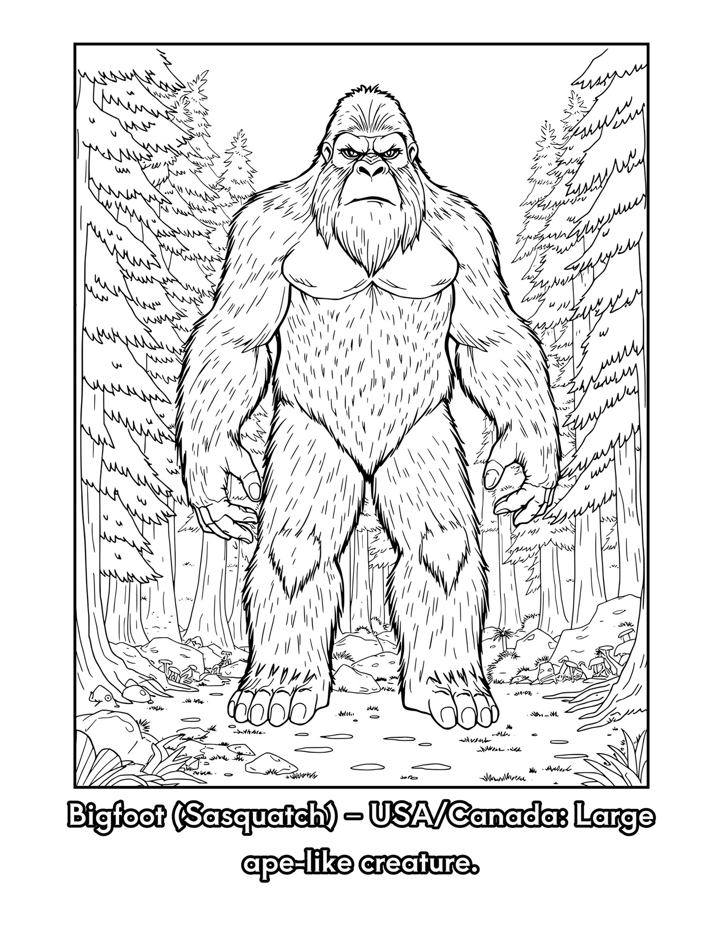 Cryptid Creatures of the World! Coloring Book
