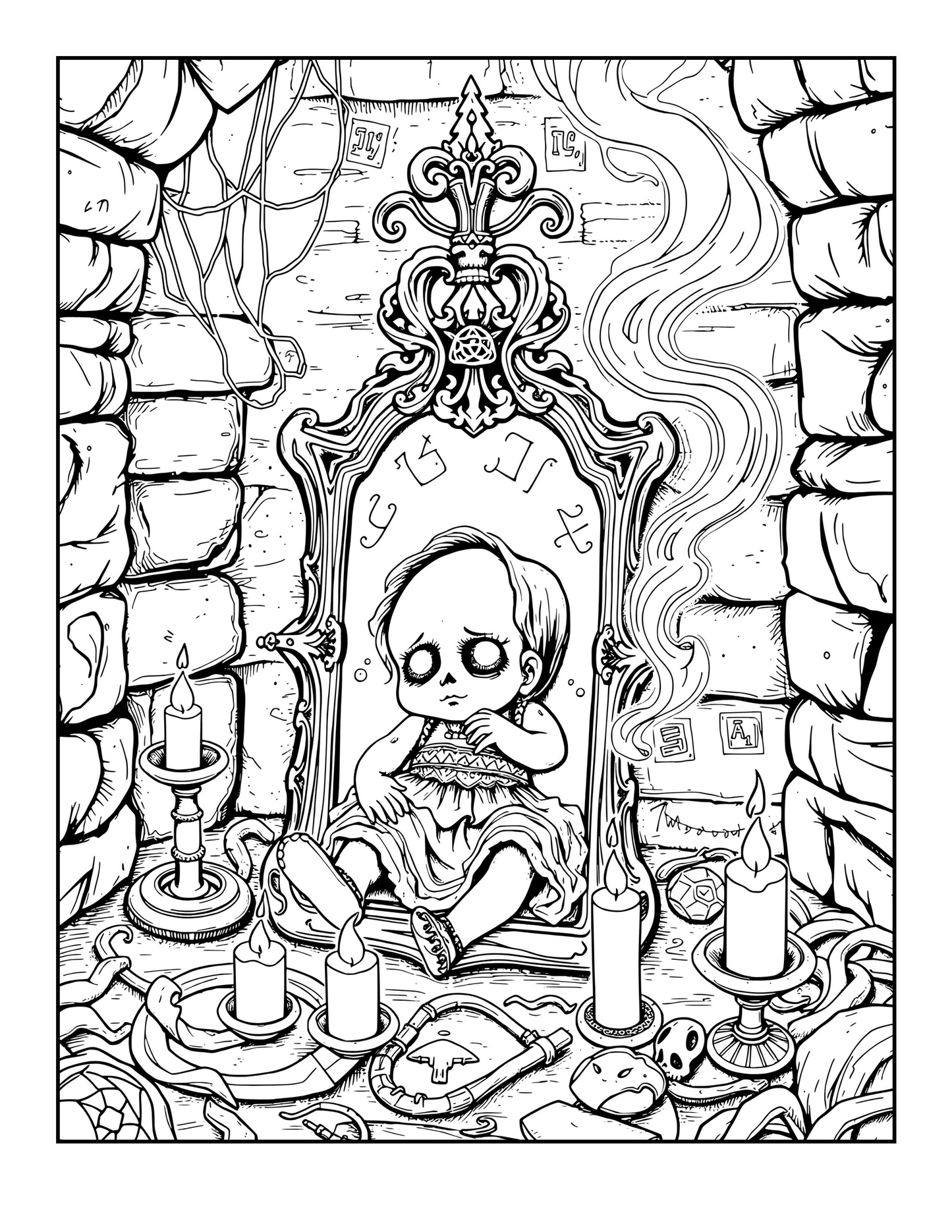 Cursed Objects: A Paranormal Coloring Experience