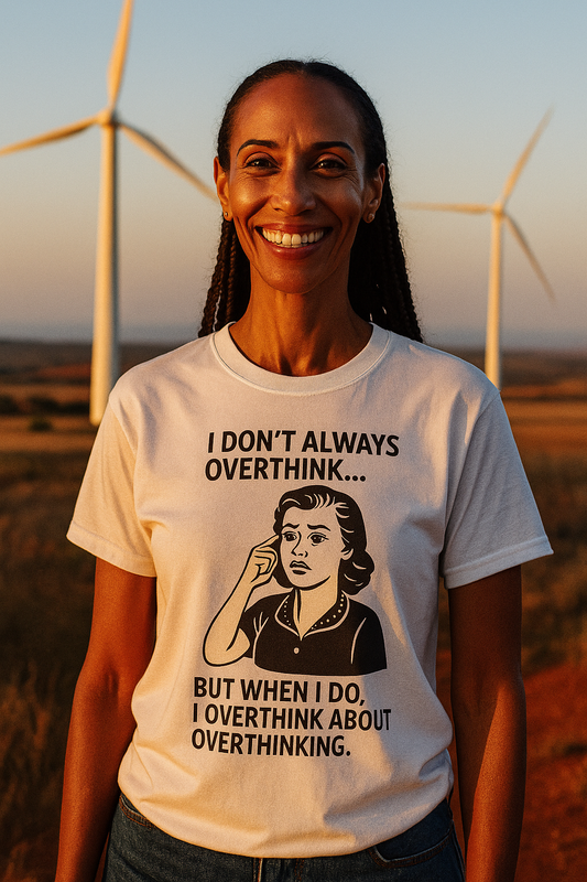 Funny Overthinking T-Shirt for Thoughtful Humor