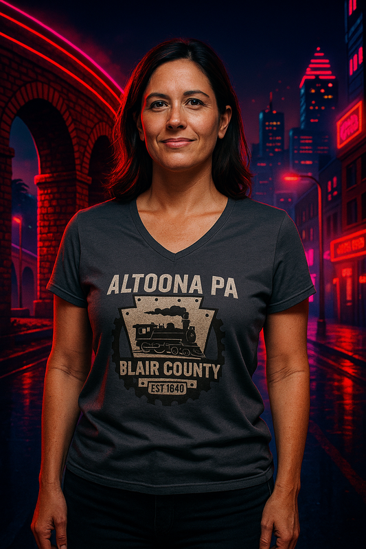 Altoona PA Vintage T-Shirt V-Neck Tee