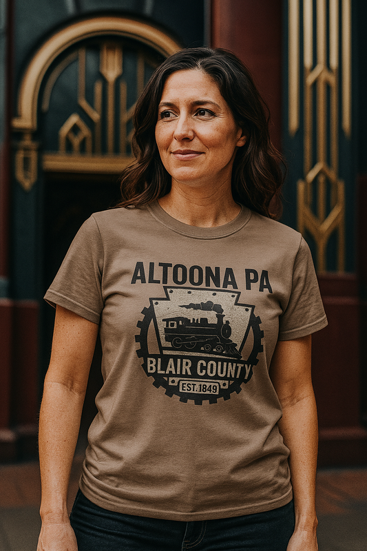 Altoona PA T-Shirt Blair County Vintage Train