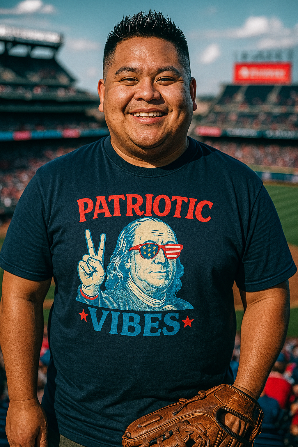Patriotic Ben Franklin T-Shirt with Vintage Vibes